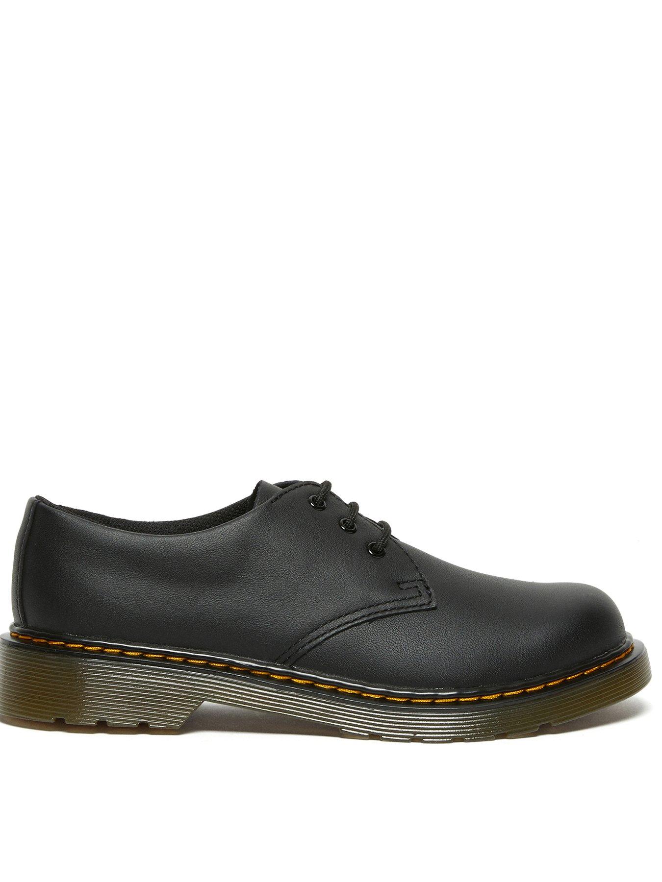 Dr Martens Youth 1461 3 Eye Leather Shoes - Black