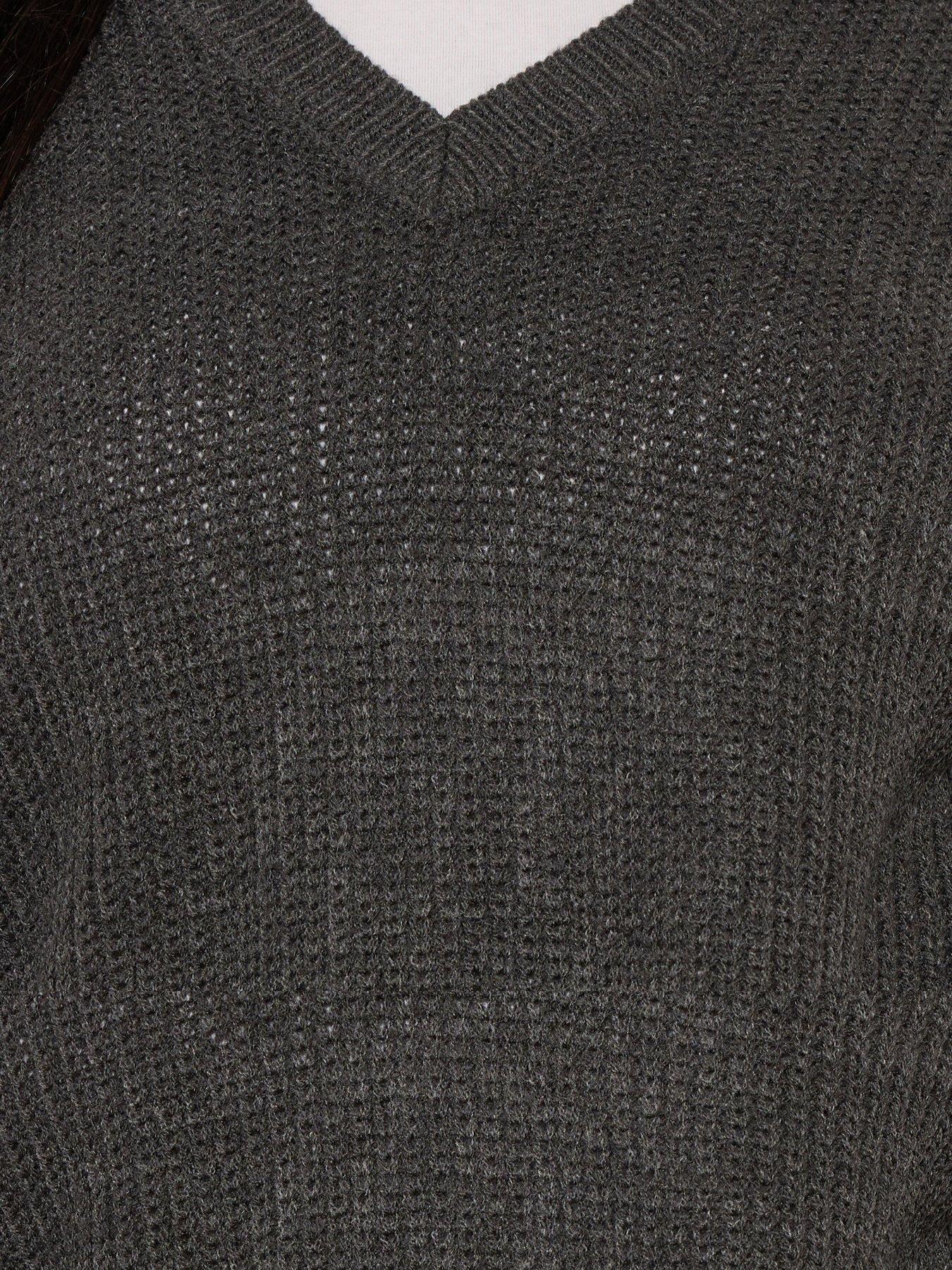 yours-curve-drop-shoulder-jumper-greyoutfit