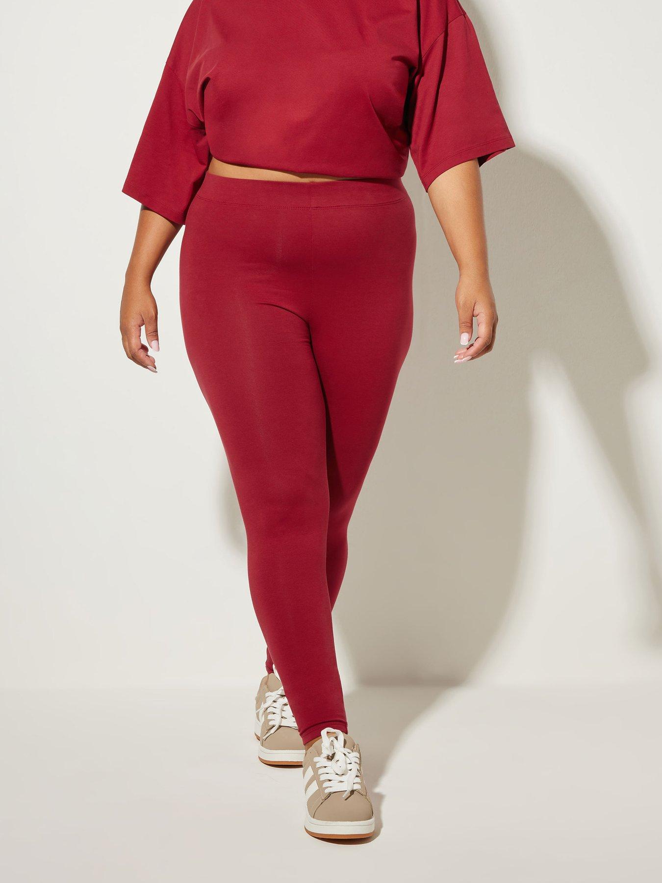 Image 1 of 5 of Yours Curve Legging - Red