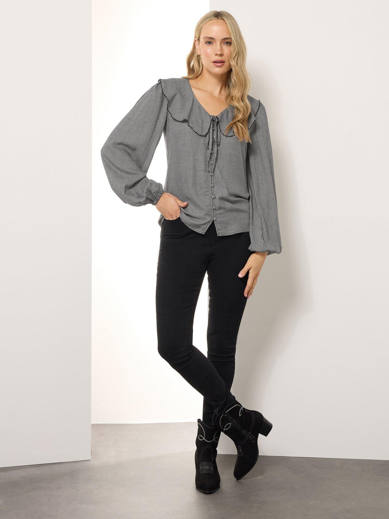 long-tall-sally-gingham-collar-blouse-blackback