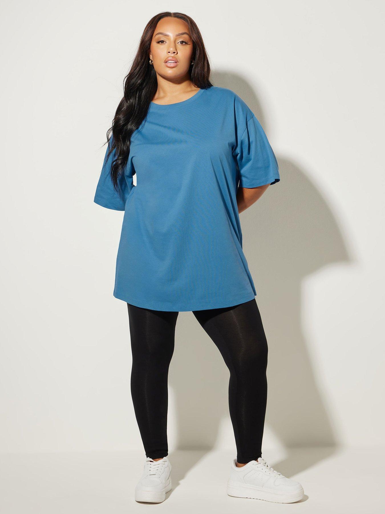 yours-curve-relaxed-longline-t-shirt-blueback