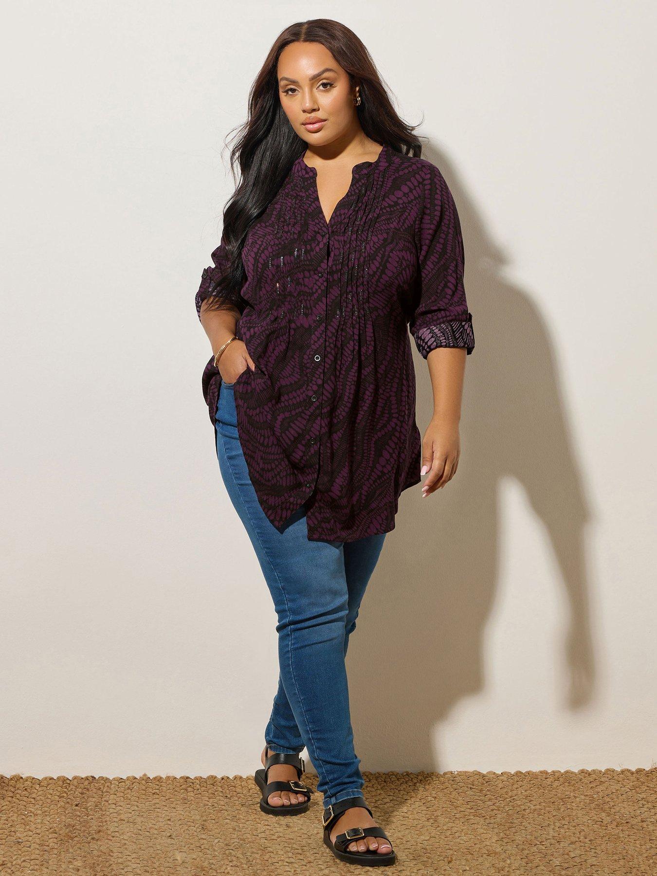 yours-curve-pintuck-blouse-blackback