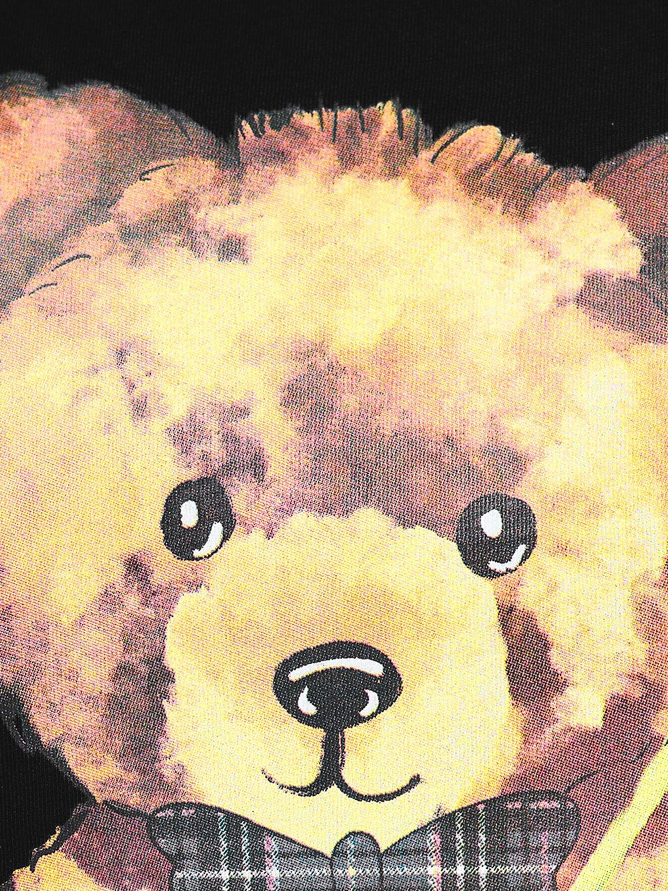 yours-curve-teddy-tartan-t-shirt-blackoutfit