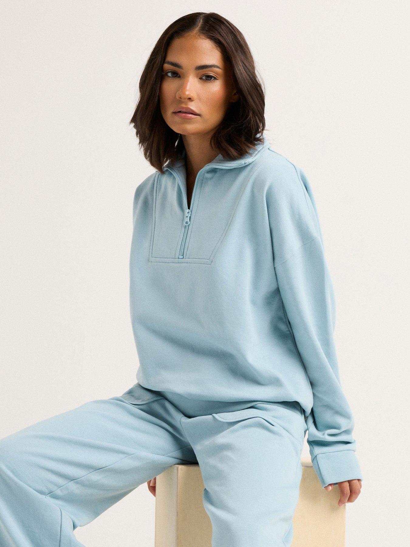 pixiegirl-petite-funnel-neck-zip-sweatshirt-bluefront
