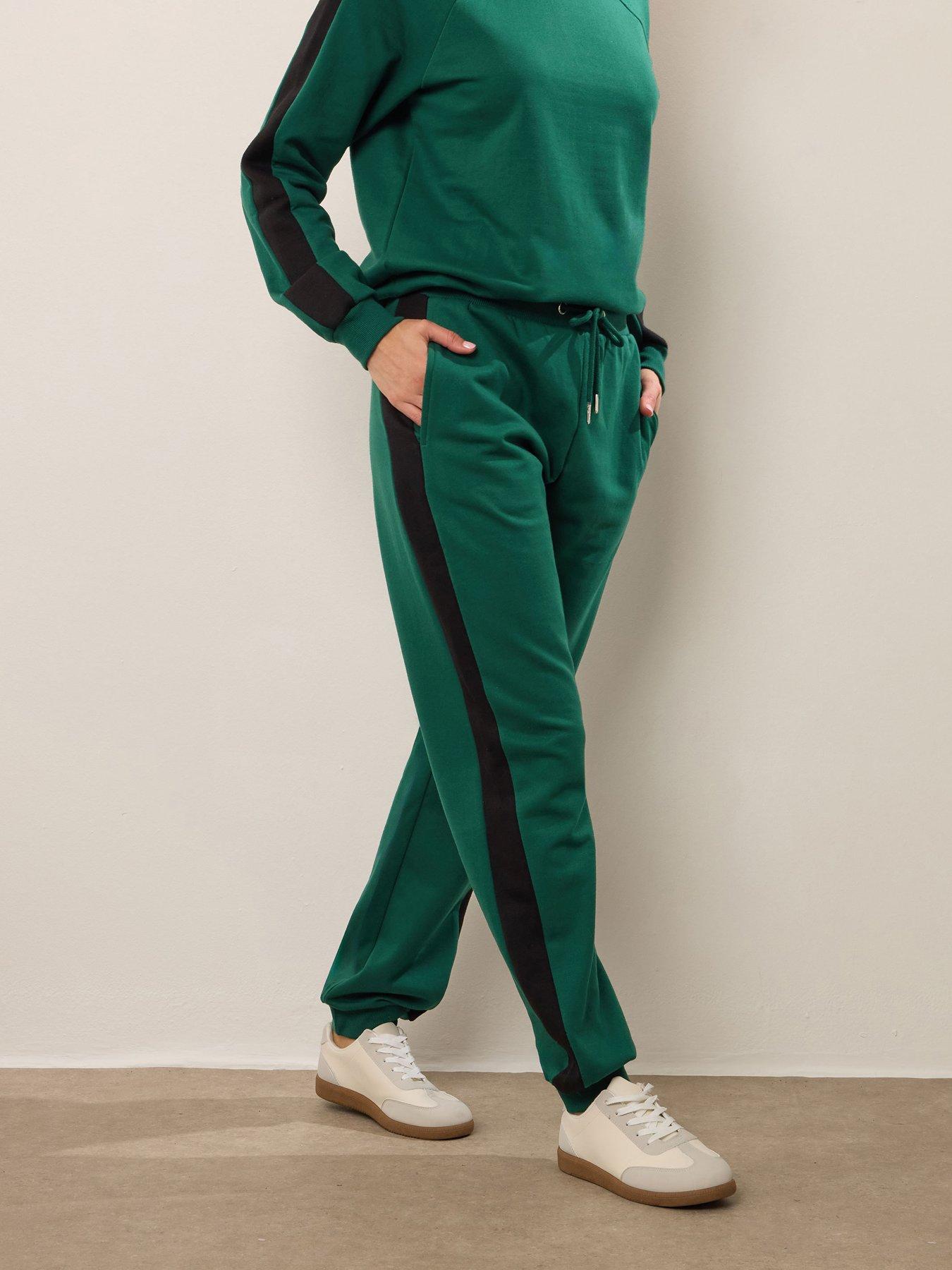 long-tall-sally-side-stripe-jogger-34-green