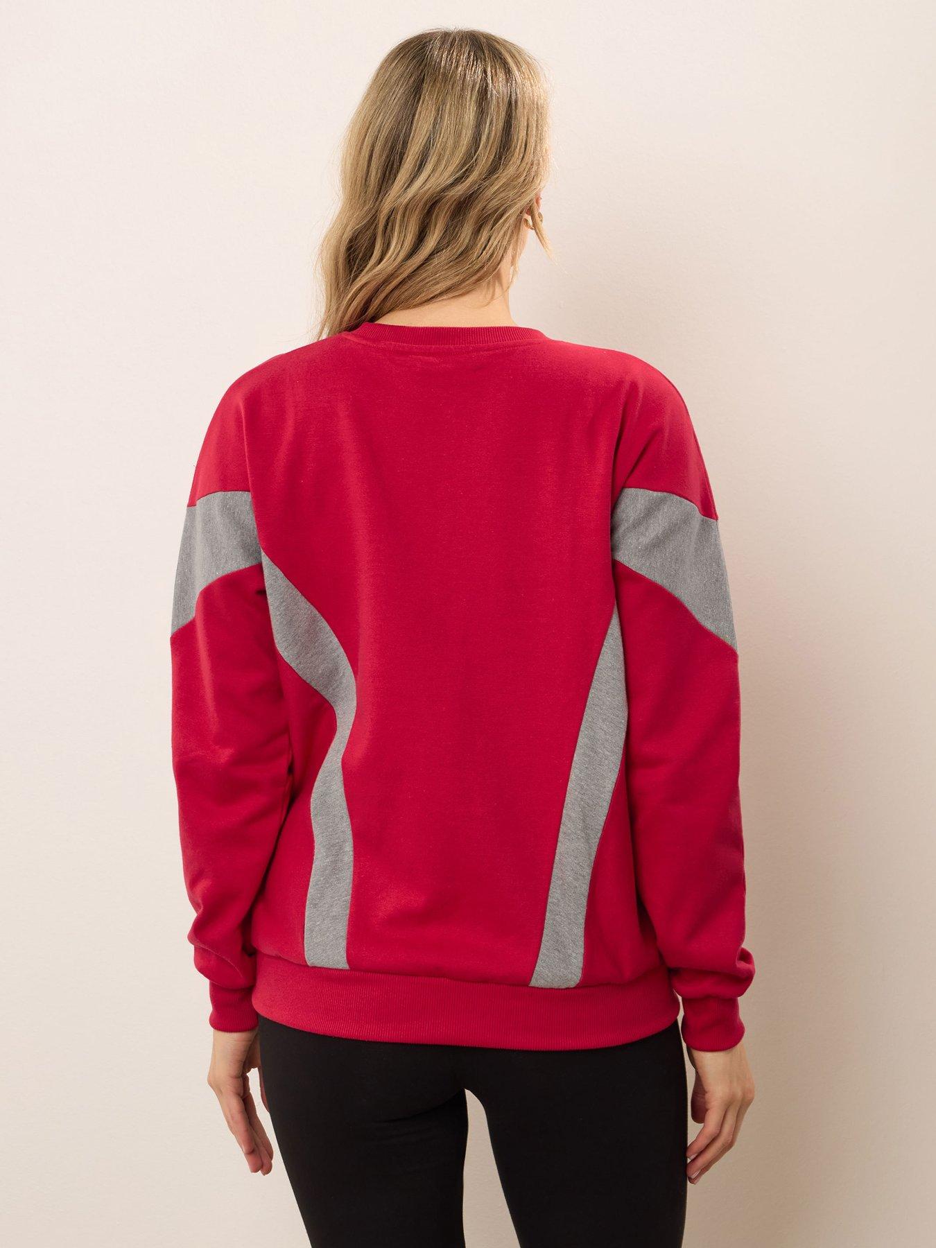 long-tall-sally-colour-block-sweatshirt-redstillFront