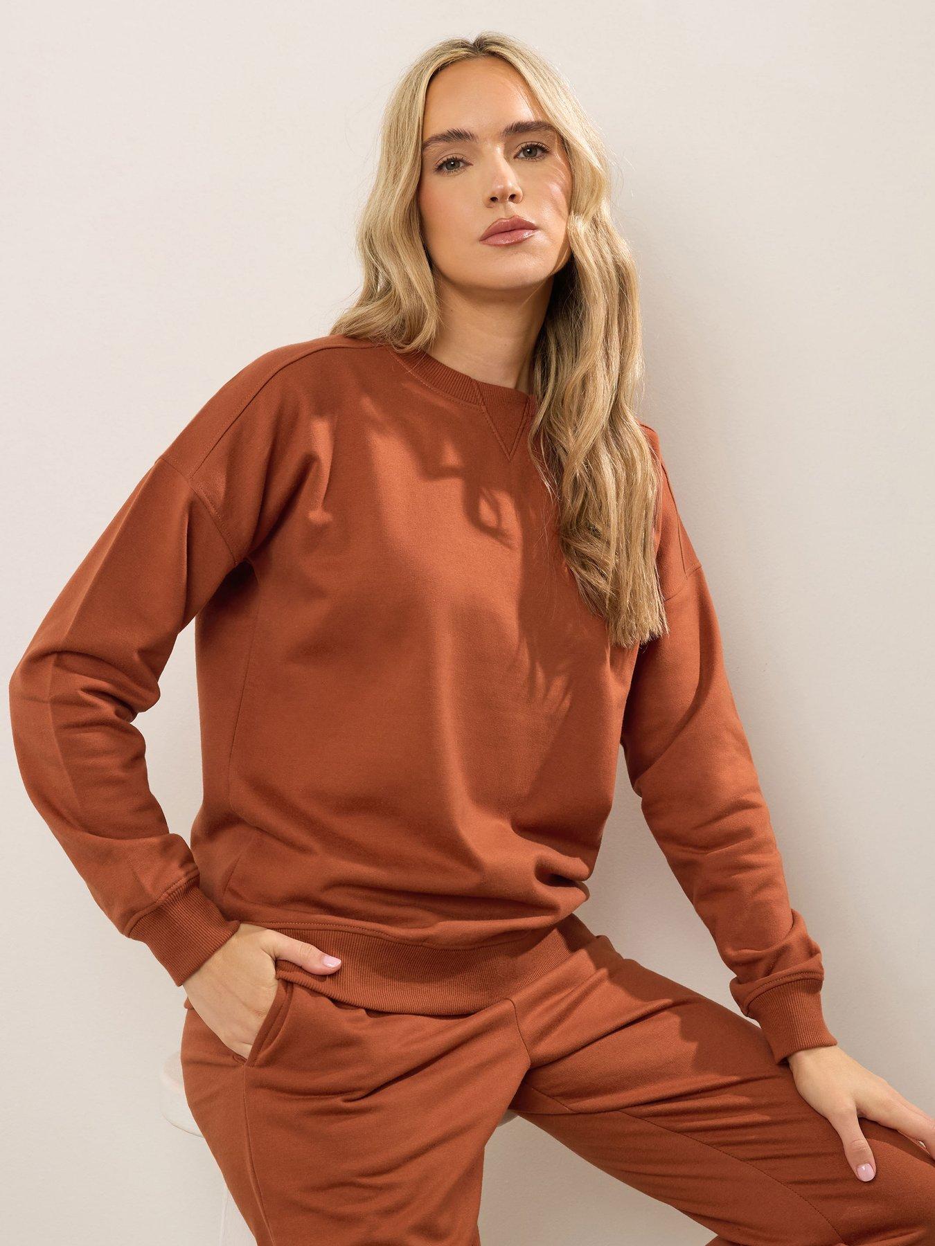 Long Tall Sally Crew Neck Sweatshirt - Orange