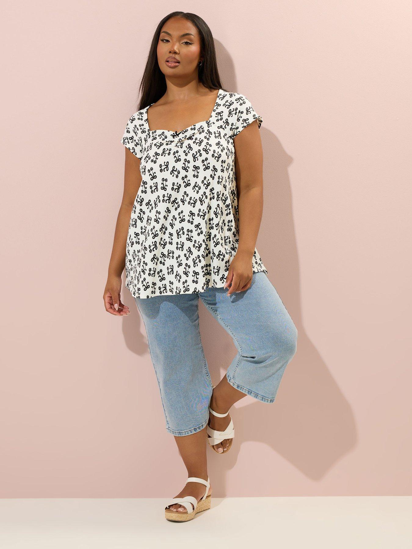 yours-curve-textured-a-line-top-whiteback