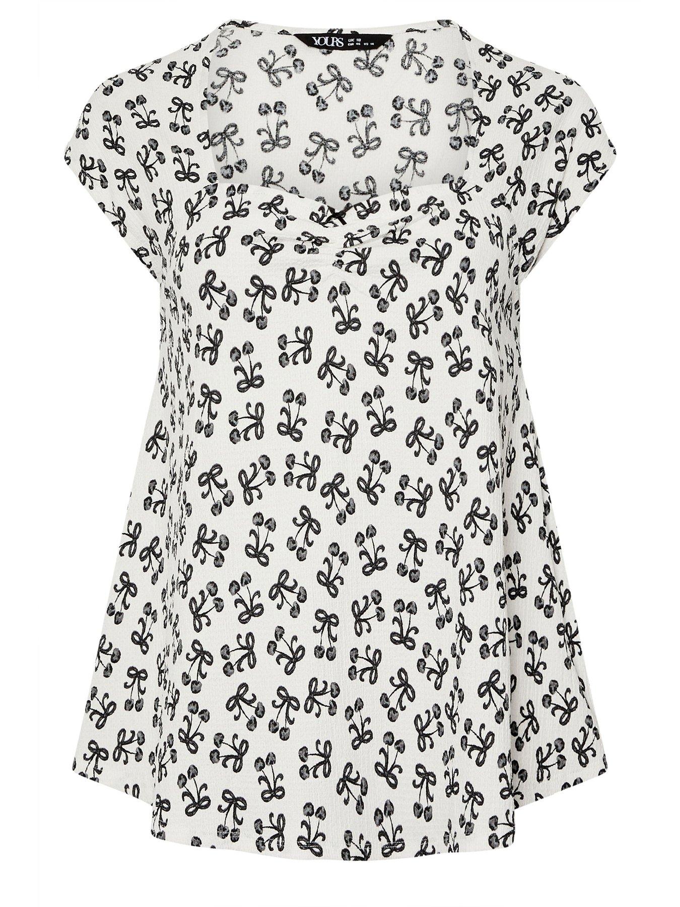yours-curve-textured-a-line-top-whitedetail