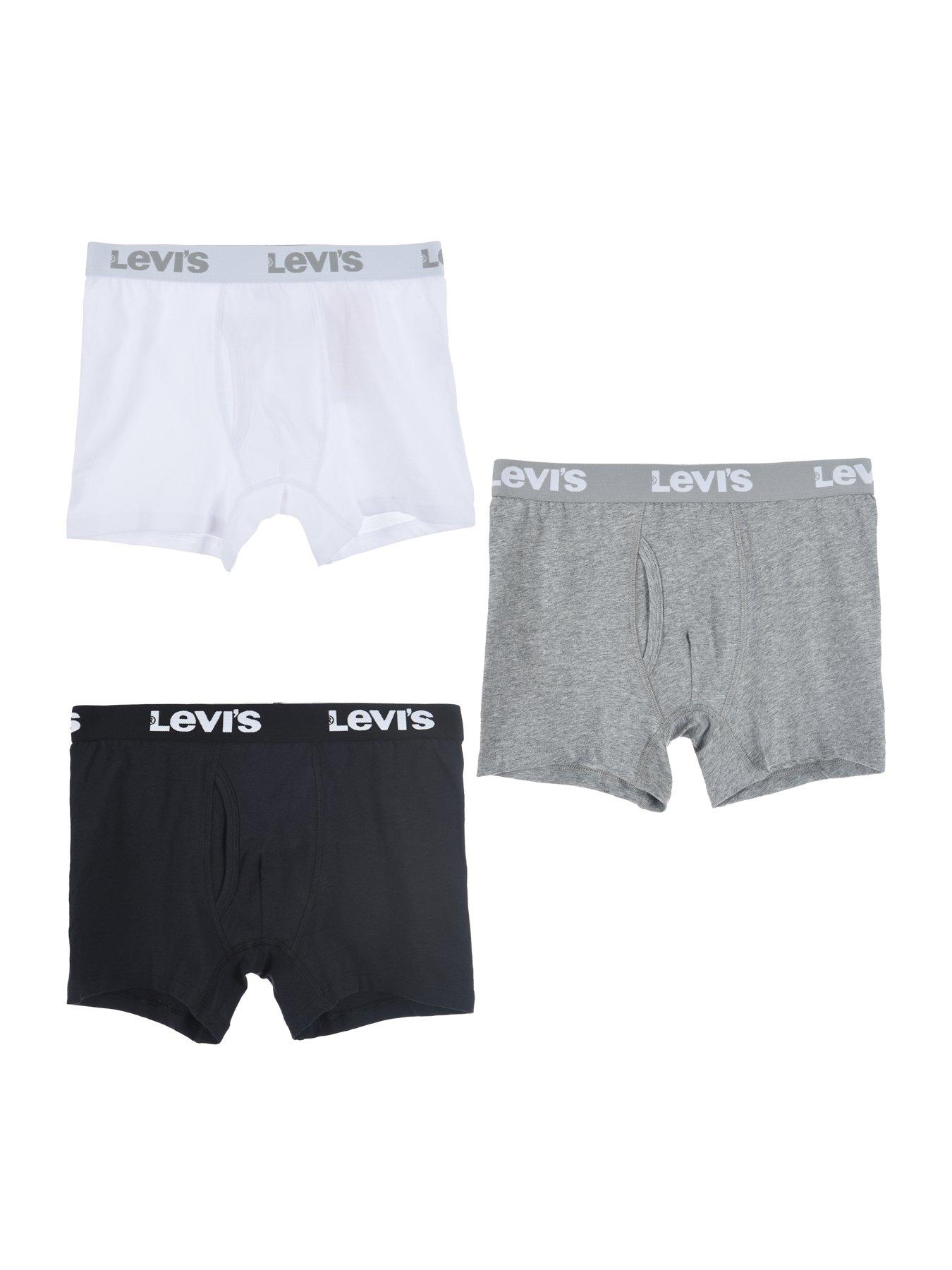 Levi's Boys 3 Pack Boxer Briefs - White
