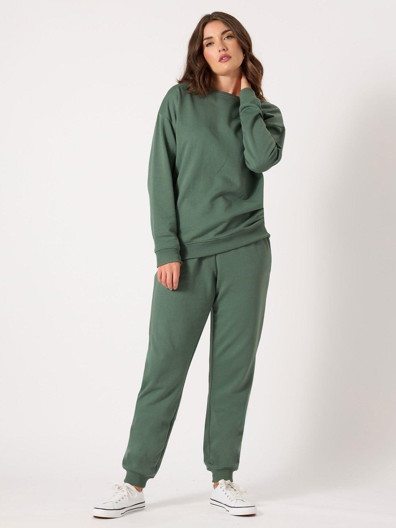 Image 3 of 4 of Long Tall Sally Crew Neck Sweatshirt - Green