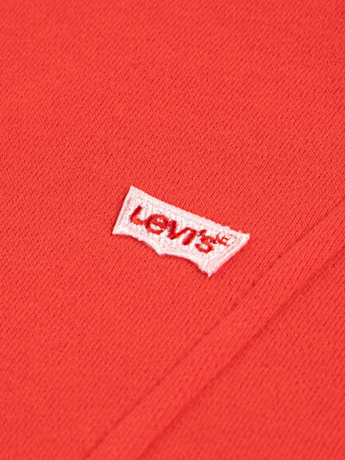 Image 3 of 4 of Levi's Girls Batwing Patch Hoodie - Red