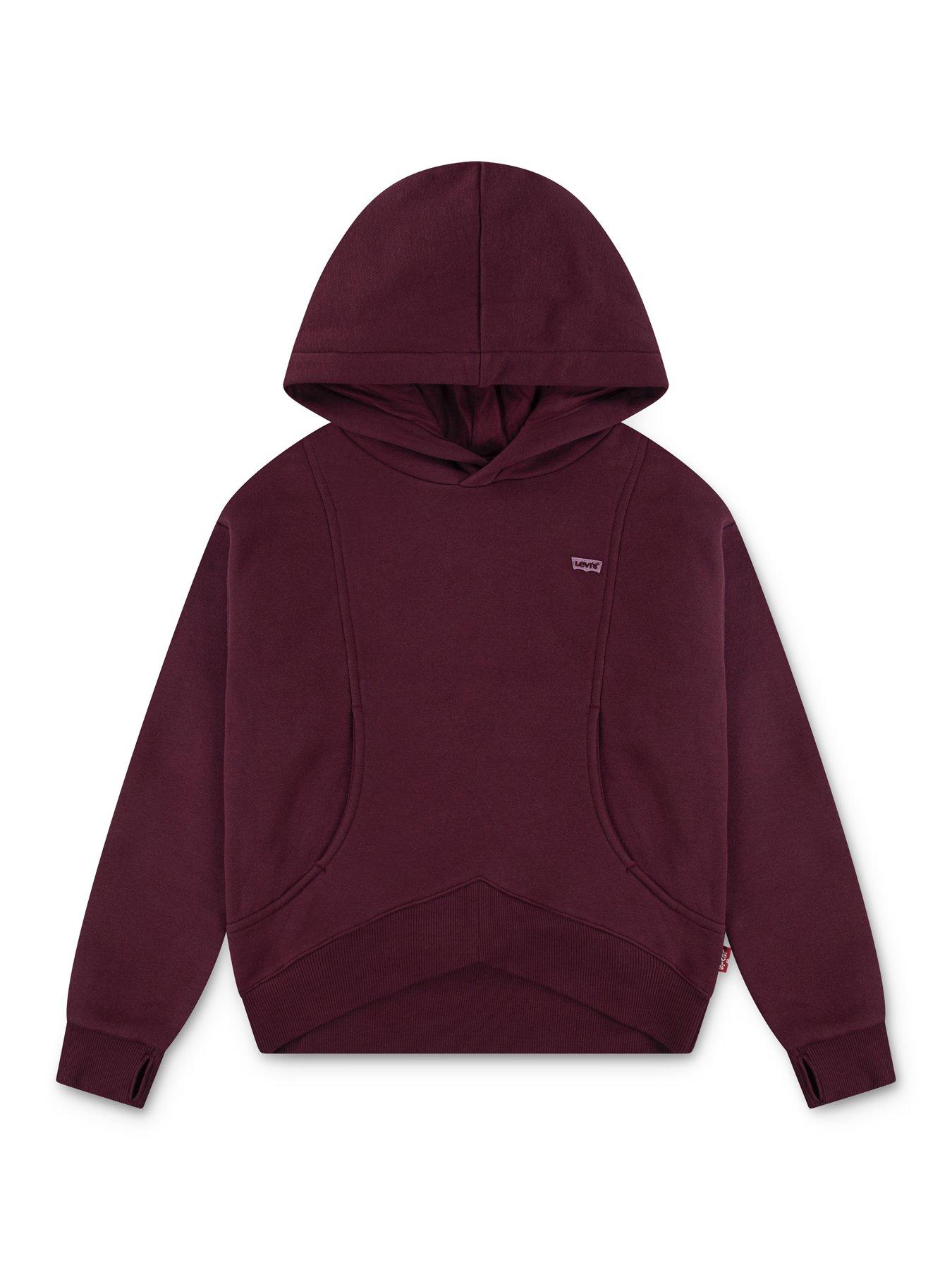 levis-girls-batwing-patch-hoodie-dark-red