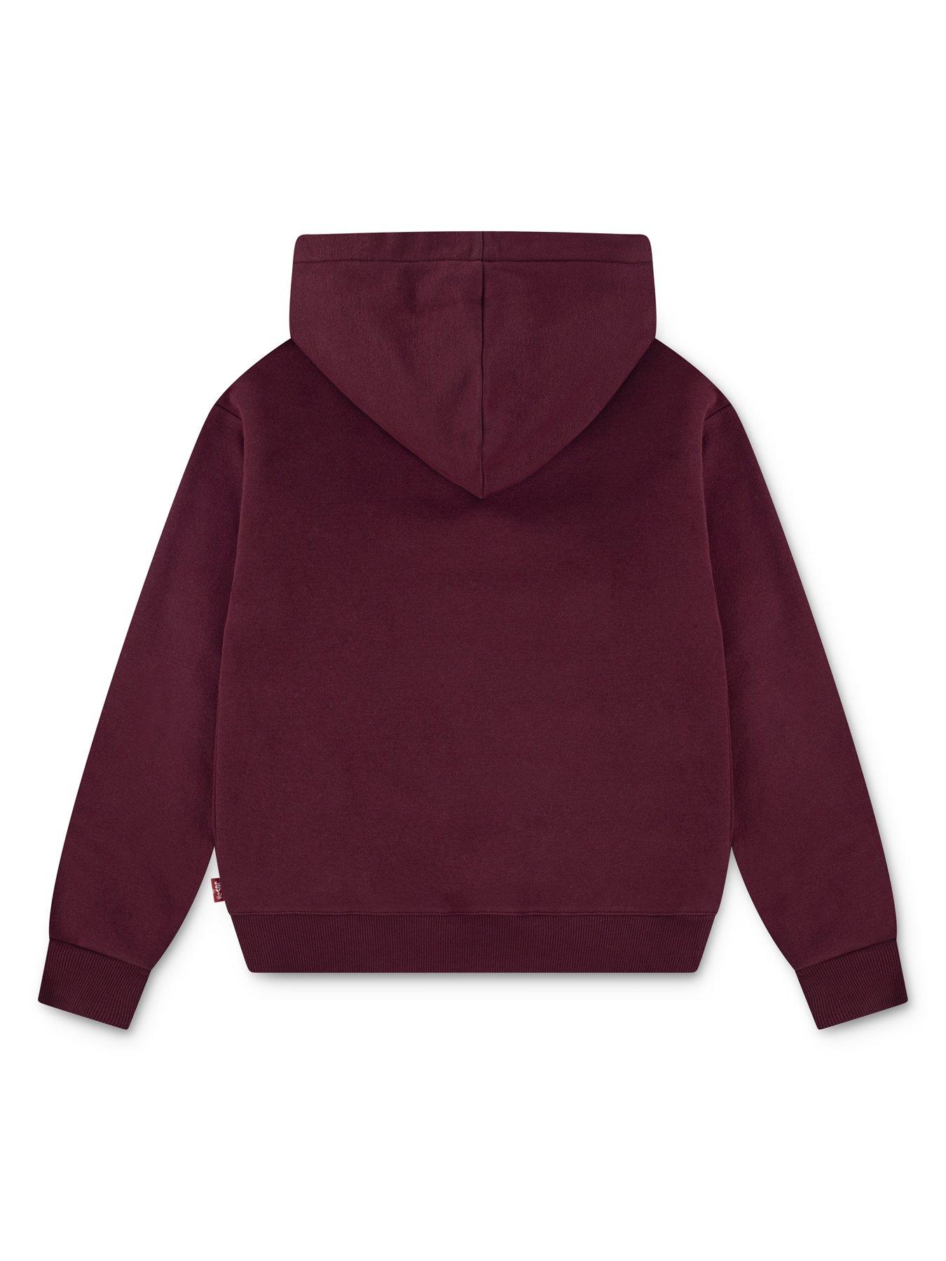 levis-girls-batwing-patch-hoodie-dark-redstillFront