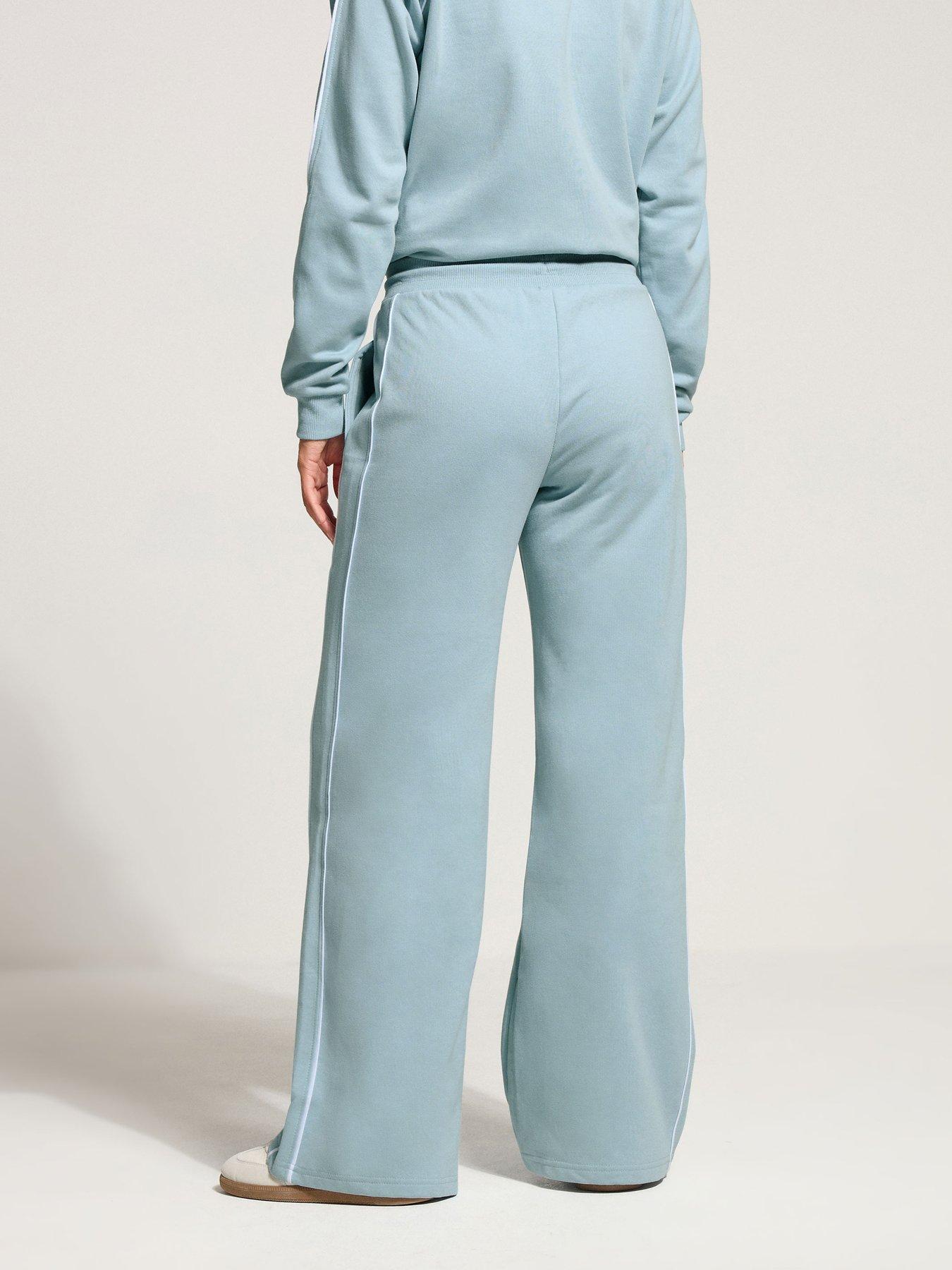 Image 2 of 4 of Long Tall Sally Piped Wide Leg Jogger 34" - Blue