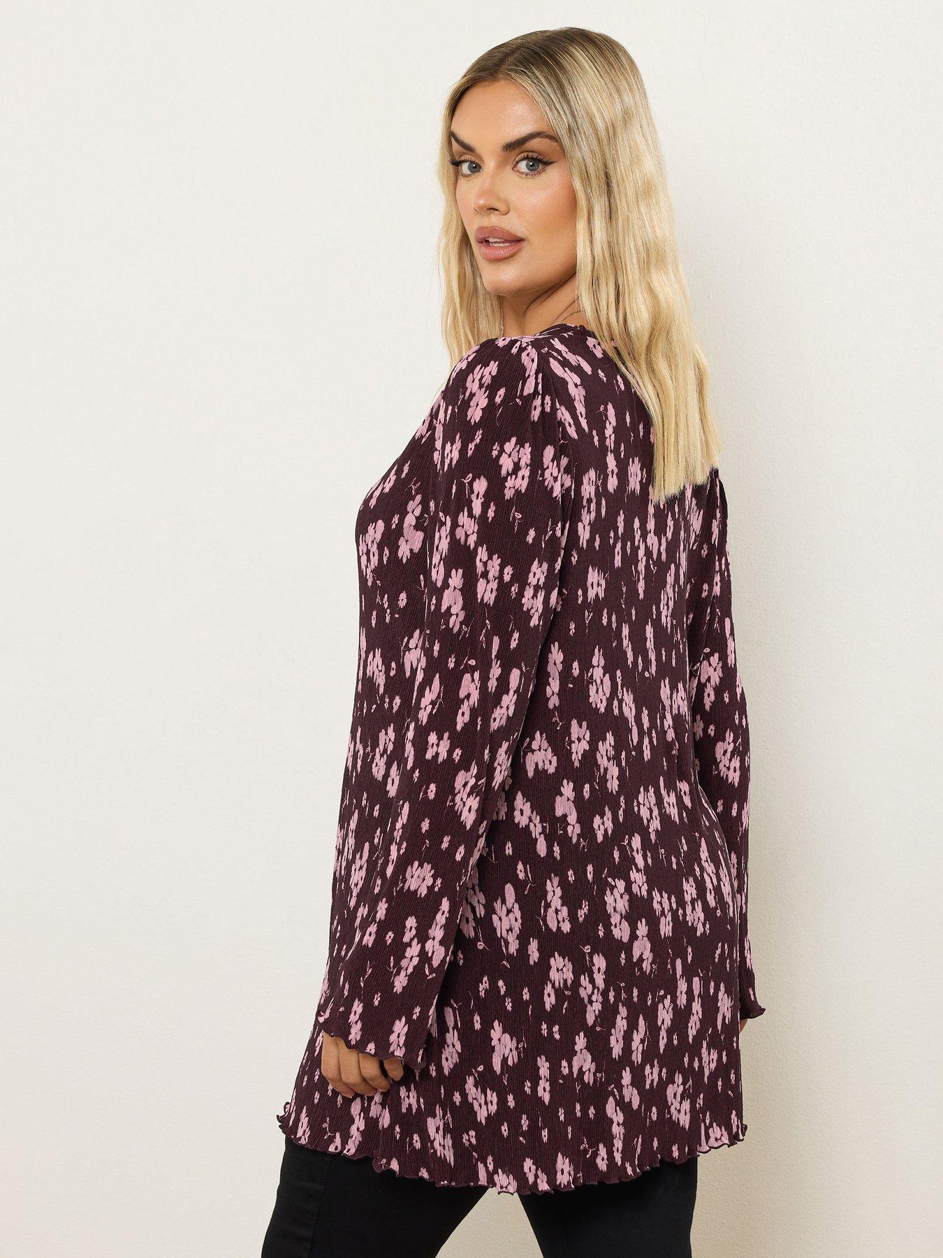 yours-curve-plisse-flute-tunic-purplestillFront