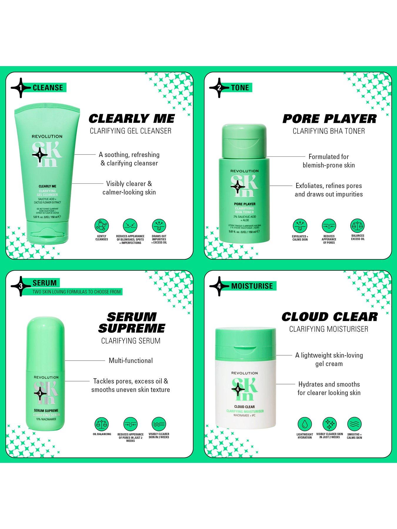 Image 4 of 7 of Revolution Beauty London Revolution Skin Clearly Clarify Starter Kit