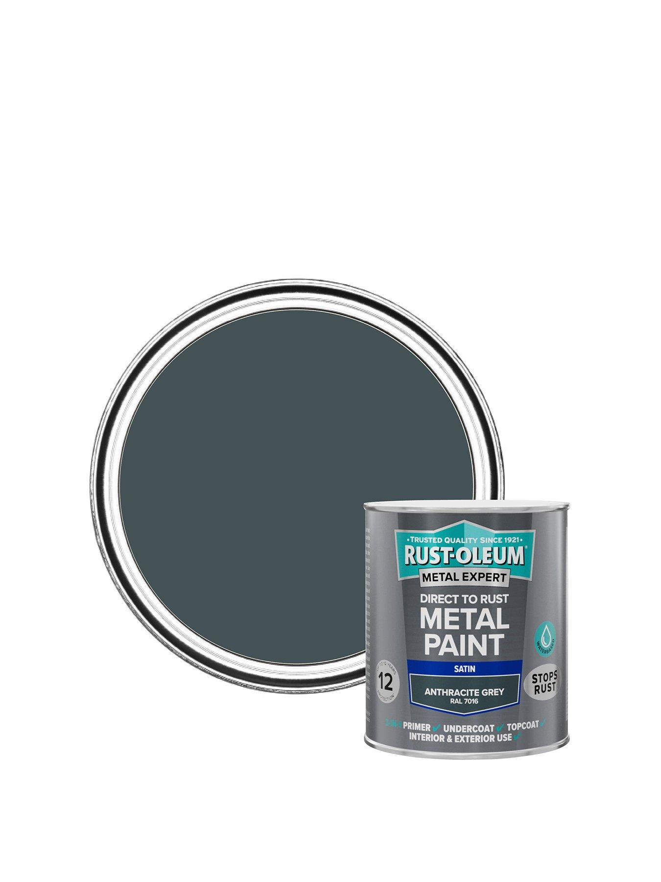 Rust-Oleum Rust-oleum Metal Expert Water-based Paint Satin Anthracite 750ml