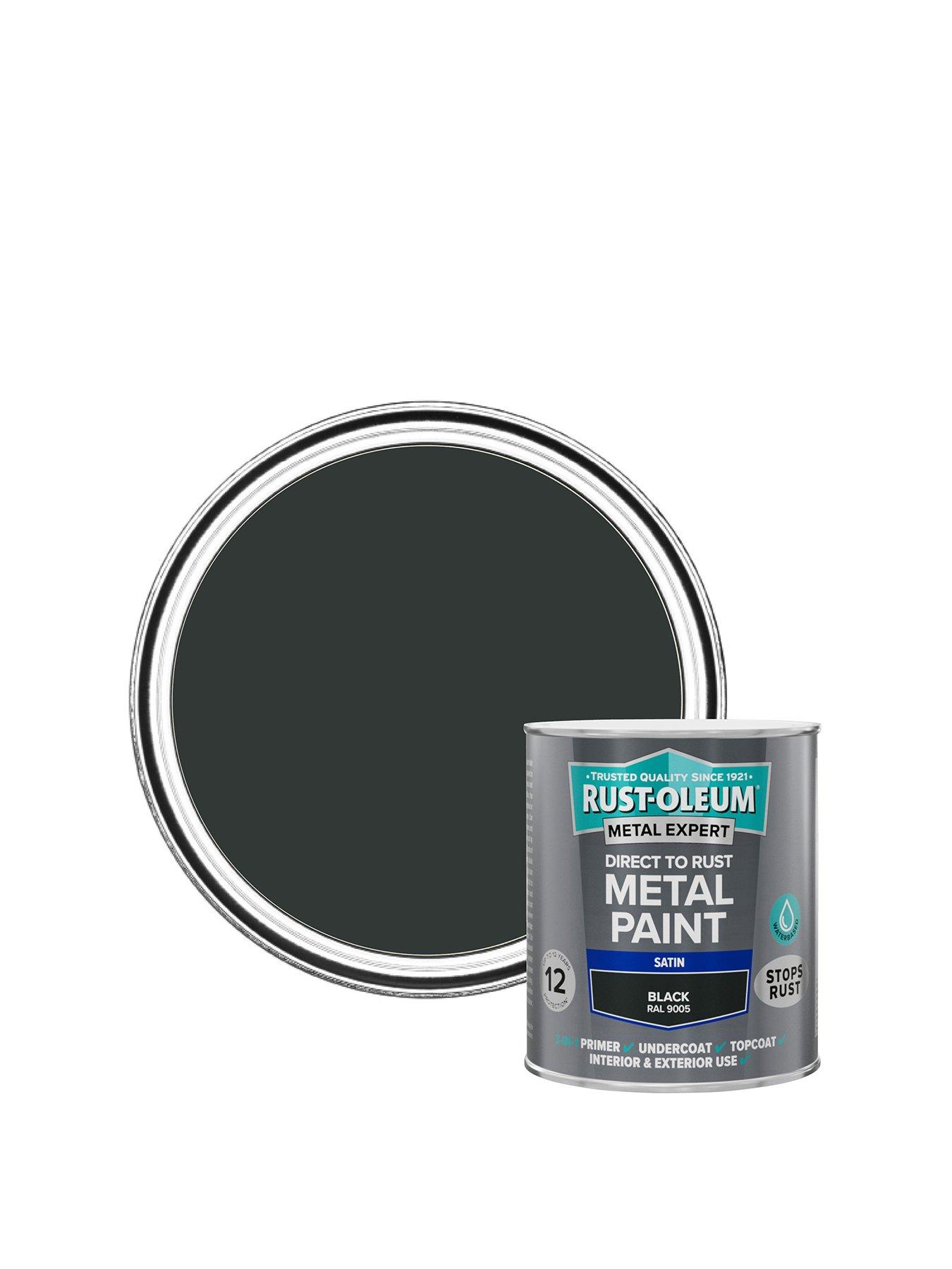 Rust-Oleum Rust-oleum Metal Expert Water-based Paint Satin Black