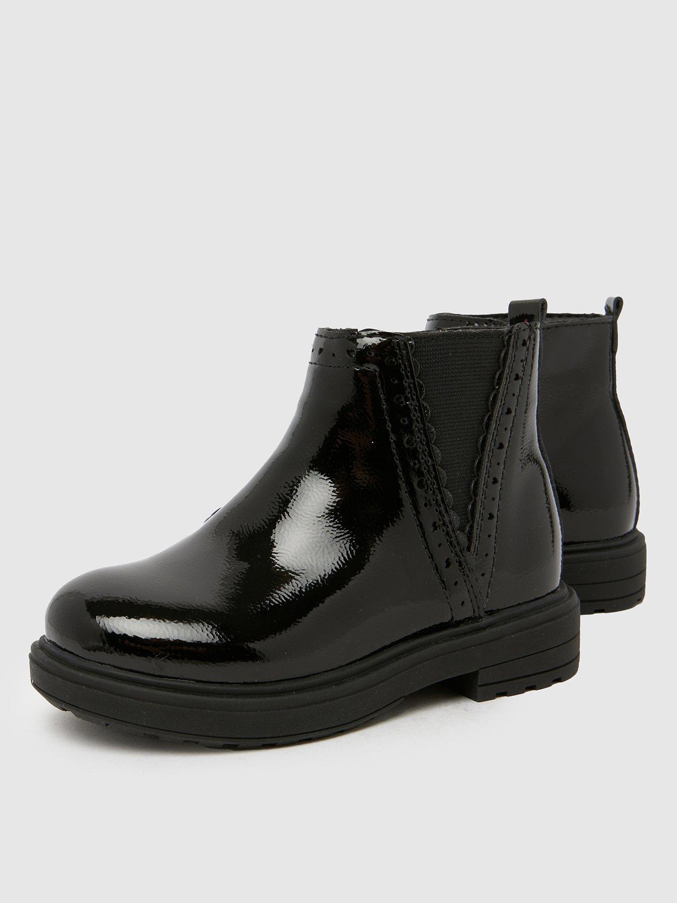 Image 2 of 4 of Schuh Toddler Crystal Patent Chelsea Boot - Black