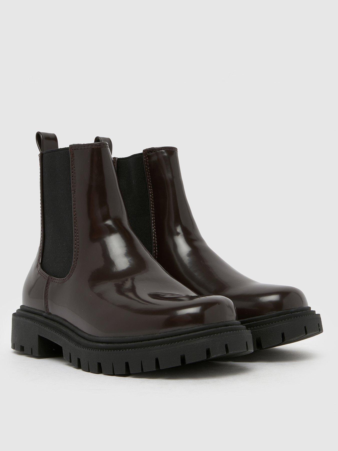Image 2 of 4 of Schuh Junior Click Chunky Chelsea Boot - Brown