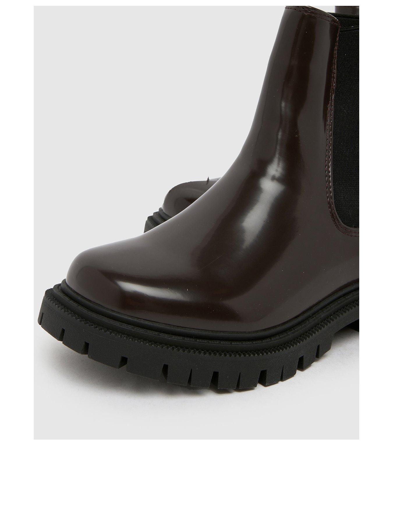 Image 3 of 4 of Schuh Junior Click Chunky Chelsea Boot - Brown