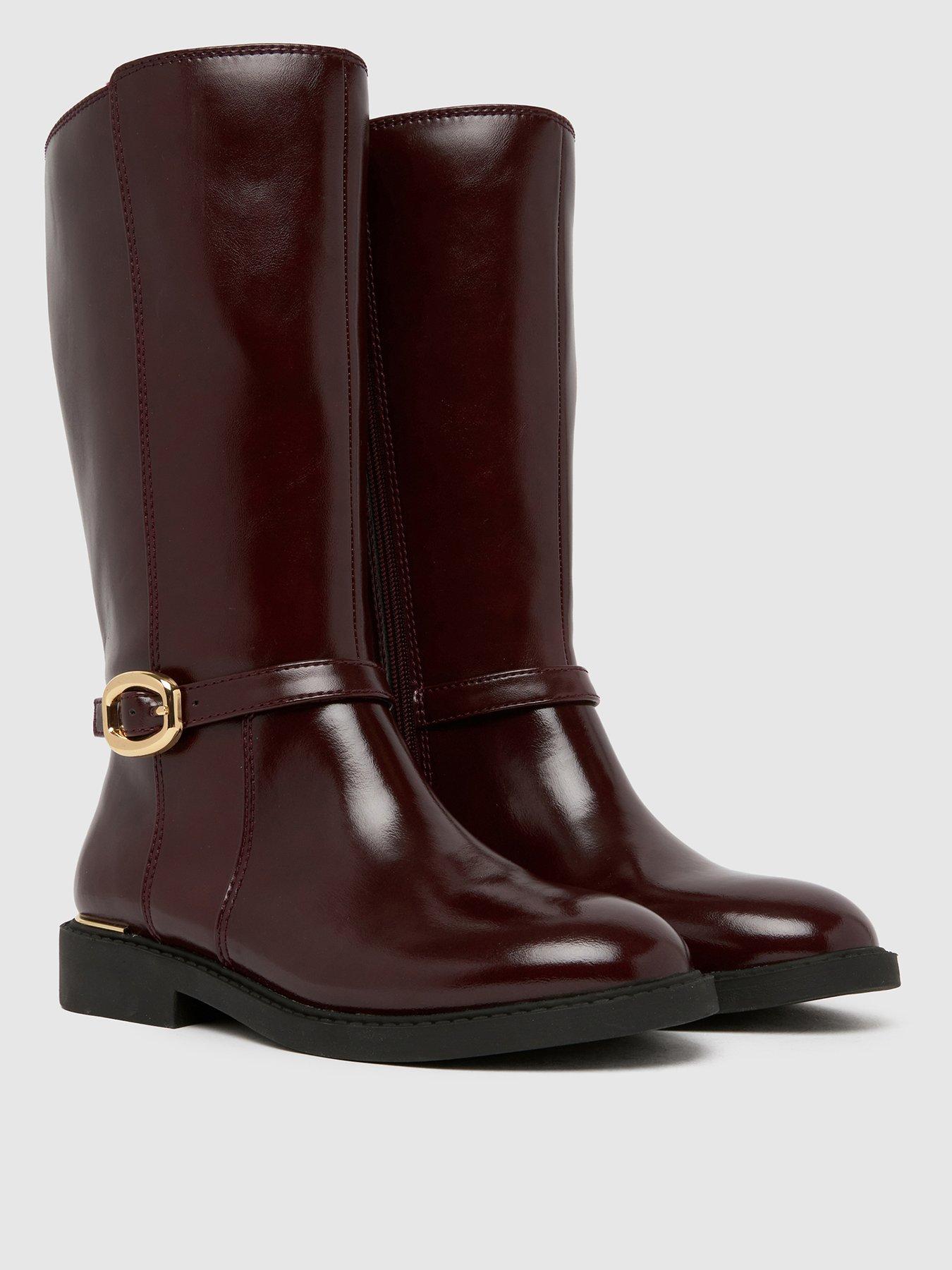 Image 2 of 4 of Schuh Youth Colt Riding Knee Boot - Red