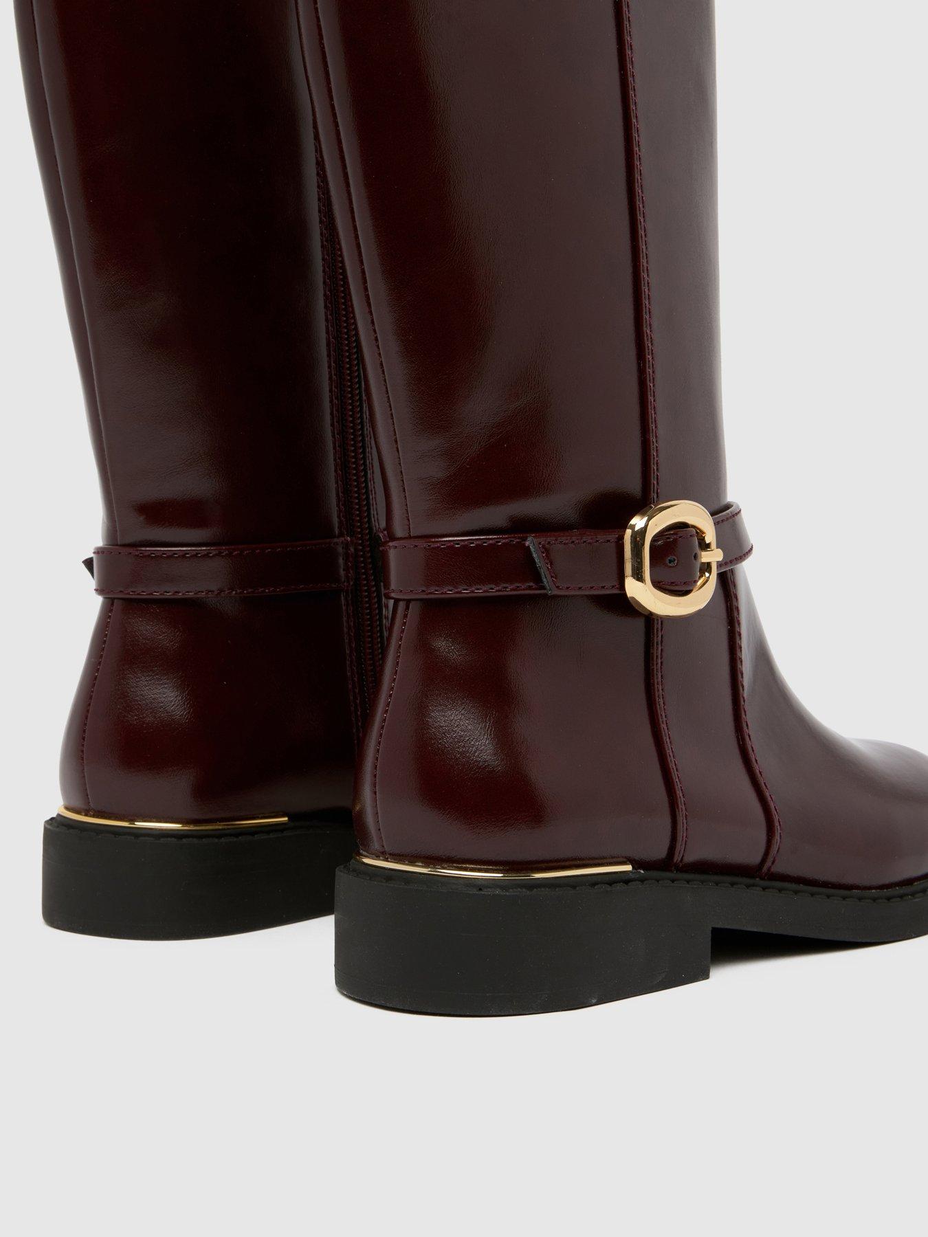 Image 4 of 4 of Schuh Youth Colt Riding Knee Boot - Red