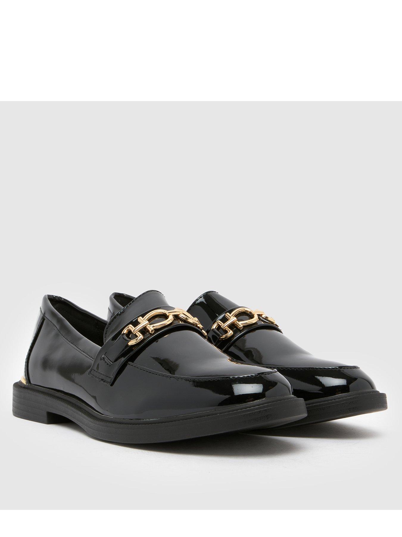Image 2 of 4 of Schuh Youth Mini Larsa Patent Hardware Loafers - Black