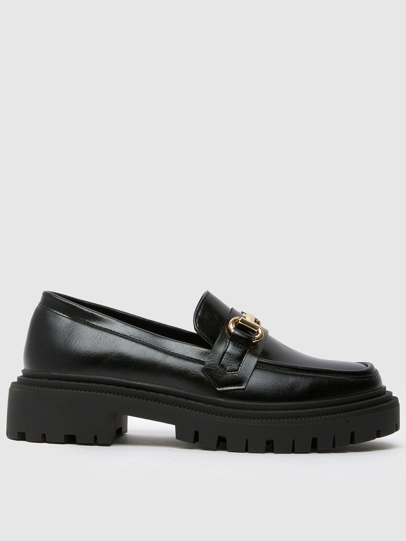 Image 1 of 4 of Schuh Youth Bts Loretta Patent Snaffle Loafers - Black