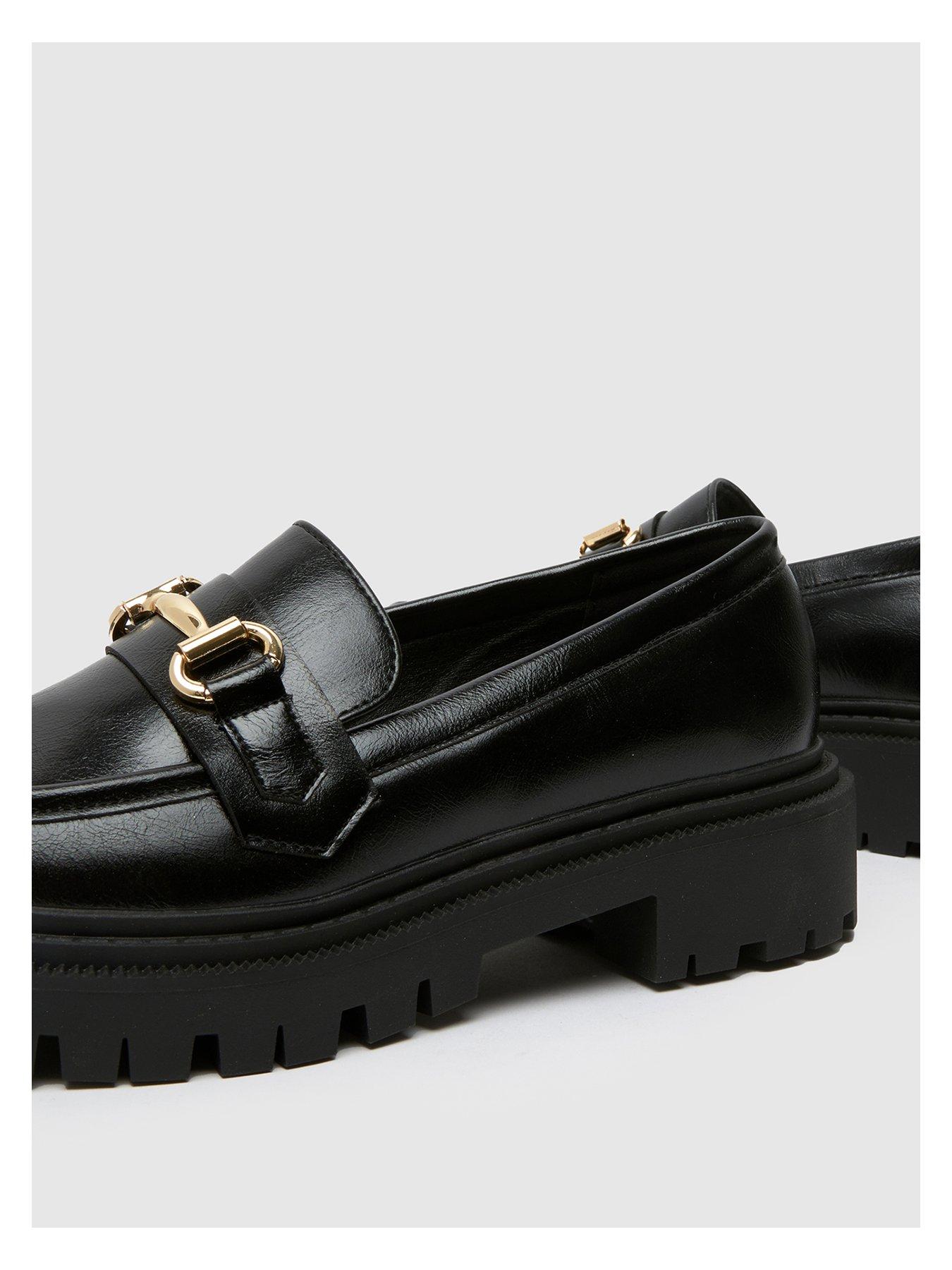 Image 4 of 4 of Schuh Youth Bts Loretta Patent Snaffle Loafers - Black