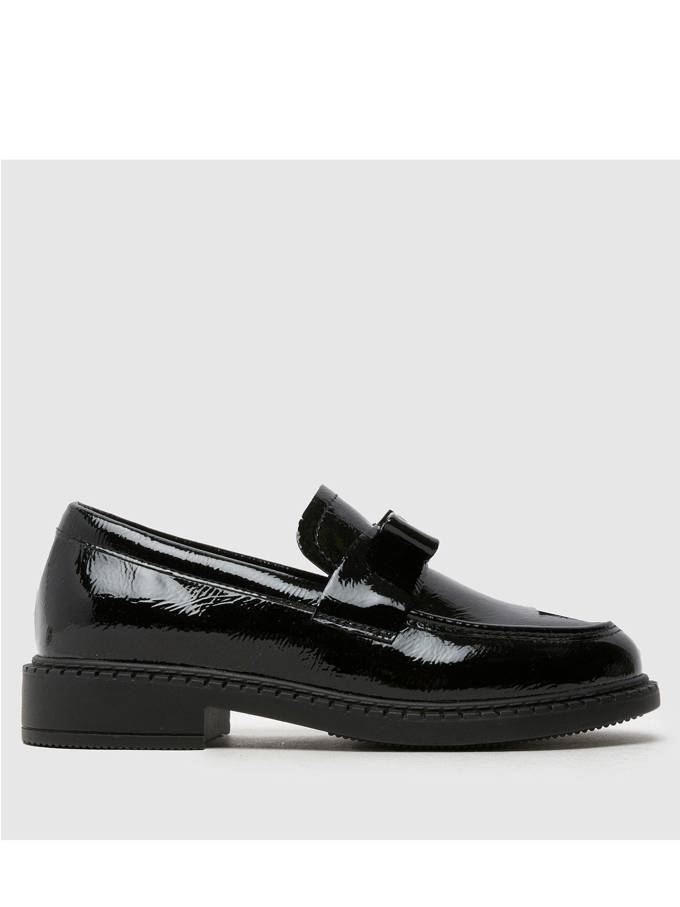 Schuh Junior Leona Patent Bow Loafer - Black