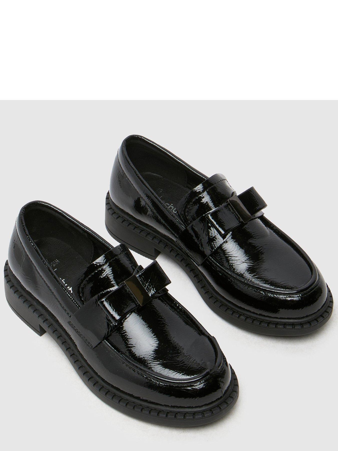 Image 4 of 4 of Schuh Junior Leona Patent Bow Loafer - Black