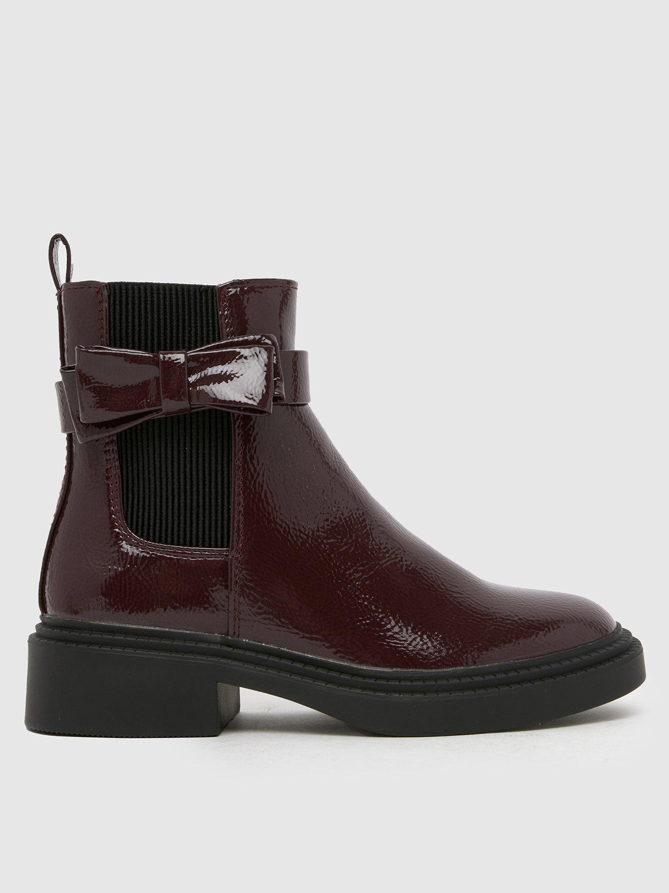 Schuh Junior Cait Bow Chelsea Boot - Red