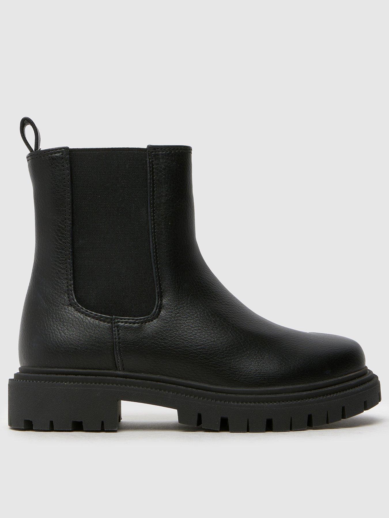 Image 1 of 4 of Schuh Junior Click Chunky Chelsea Boots - Black