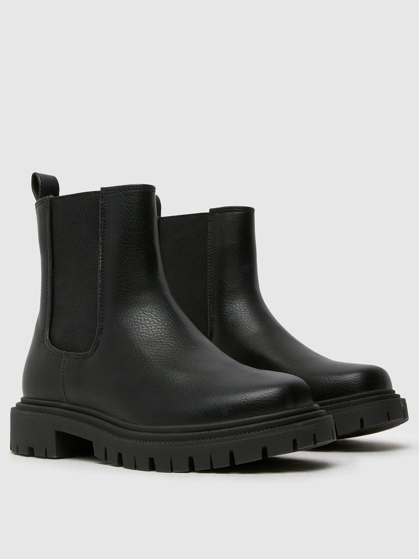 Image 2 of 4 of Schuh Junior Click Chunky Chelsea Boots - Black