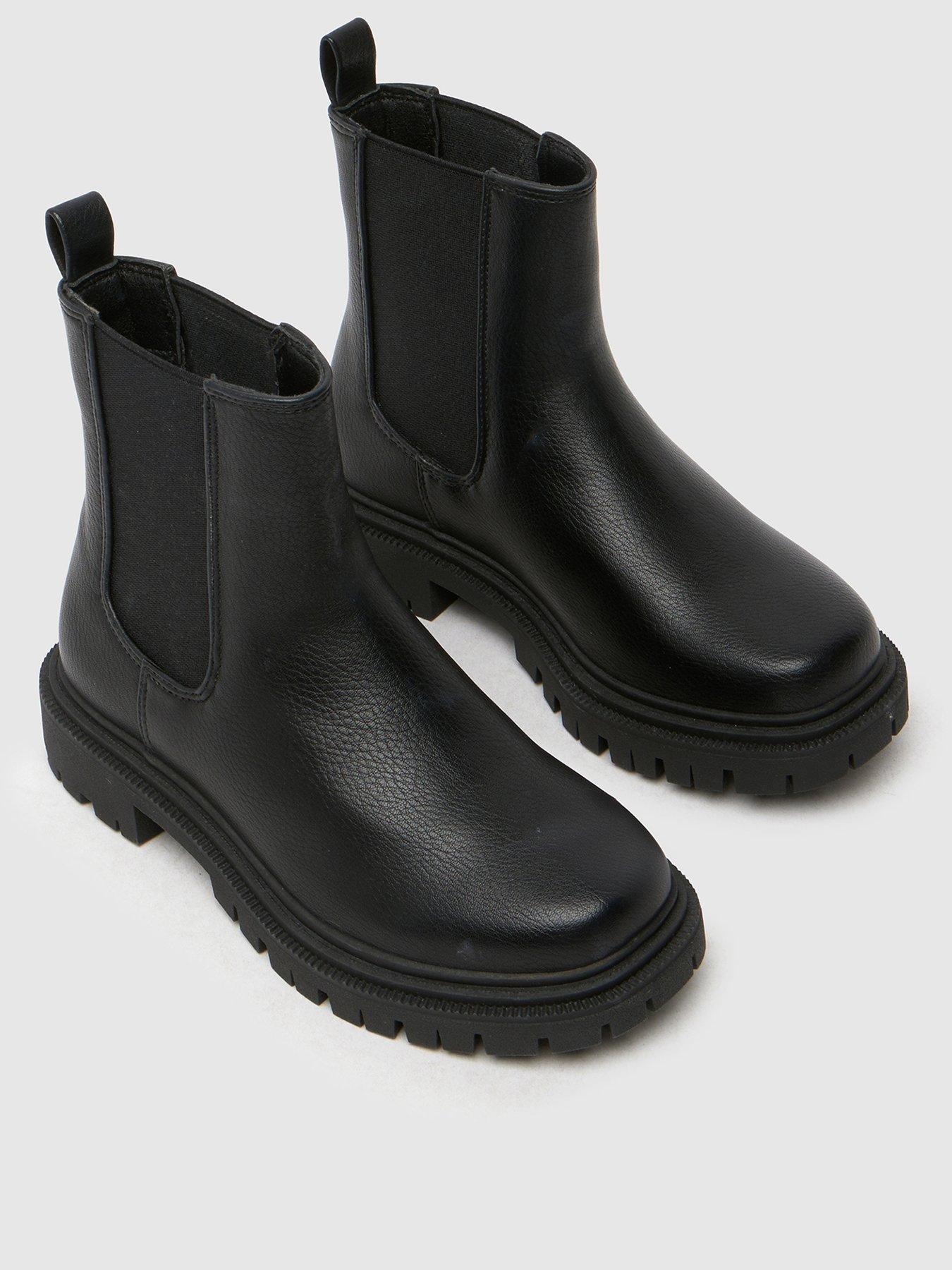 Image 3 of 4 of Schuh Junior Click Chunky Chelsea Boots - Black