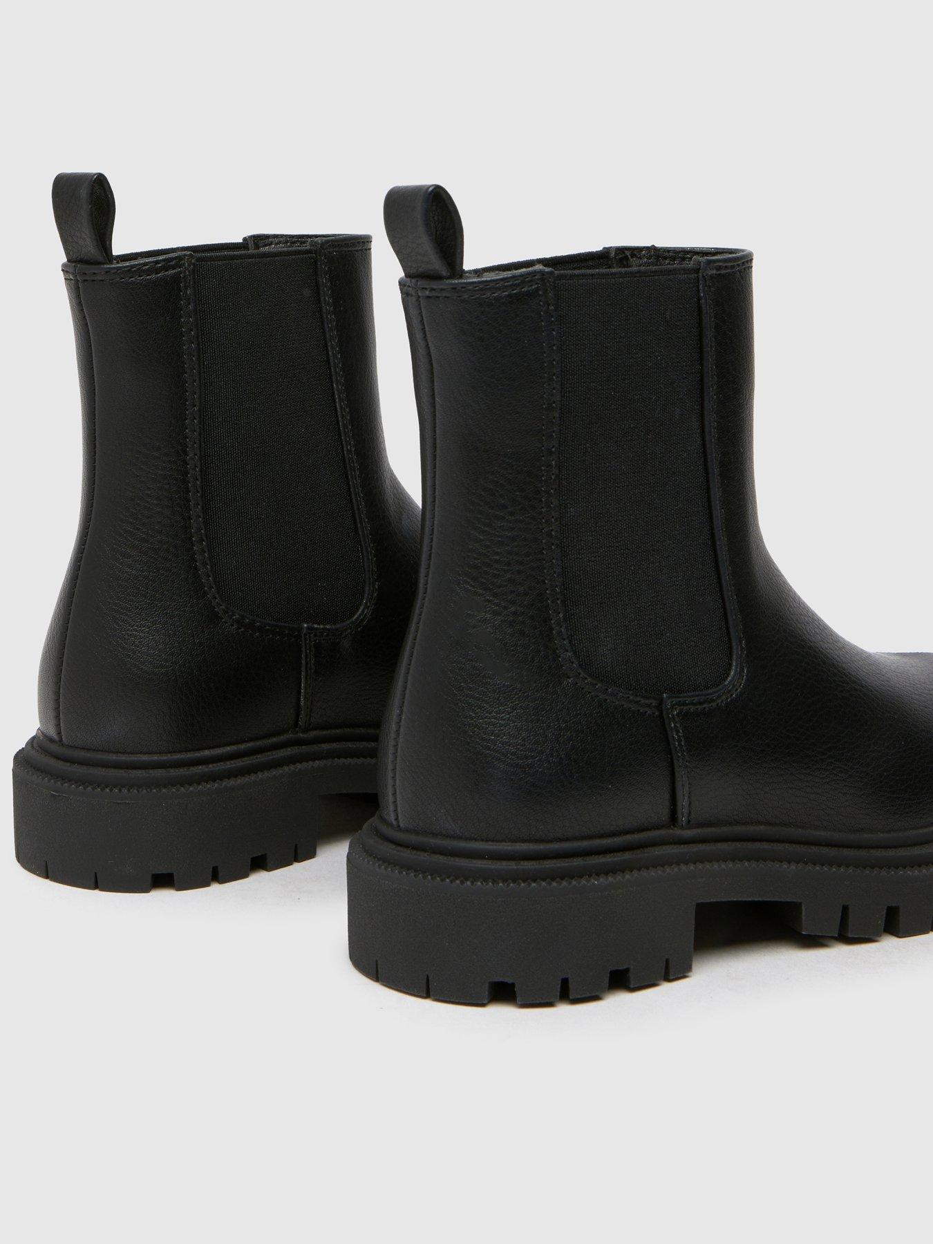 Image 4 of 4 of Schuh Junior Click Chunky Chelsea Boots - Black
