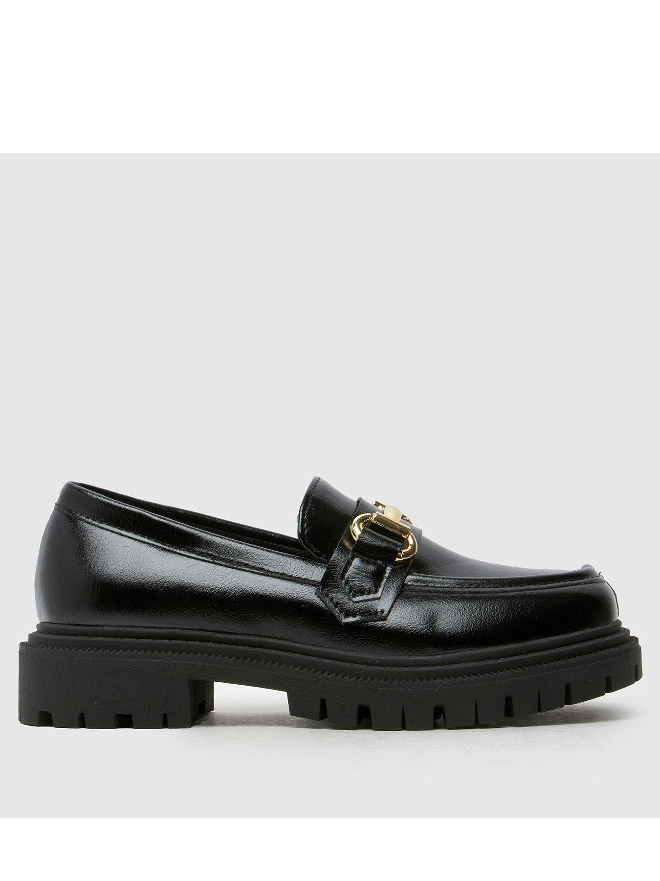 Schuh Junior Loretta Patent Snaffle Loafers - Black