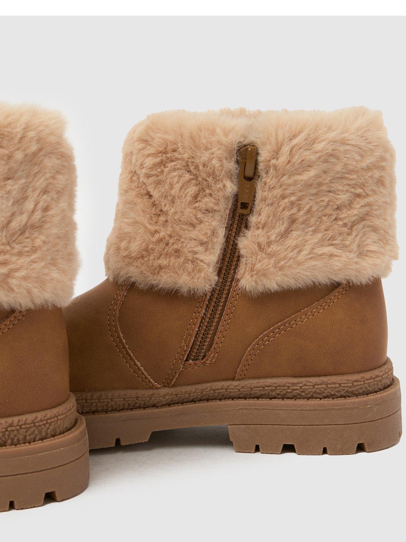 Image 4 of 4 of Schuh Junior Cranberry Fur Cuff Boot