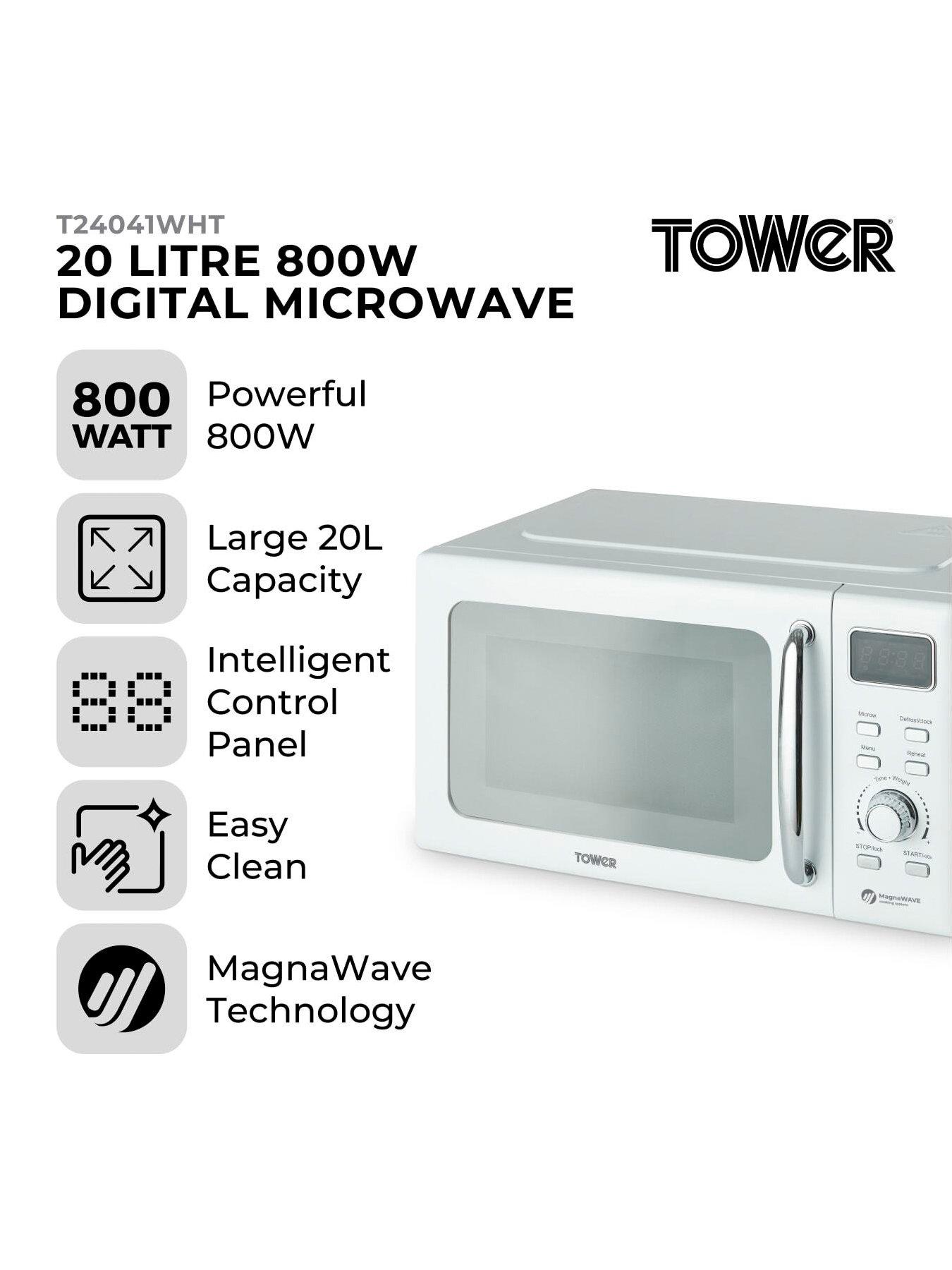 tower-t24041wht-digital-800w-microwave-white-chromestillFront