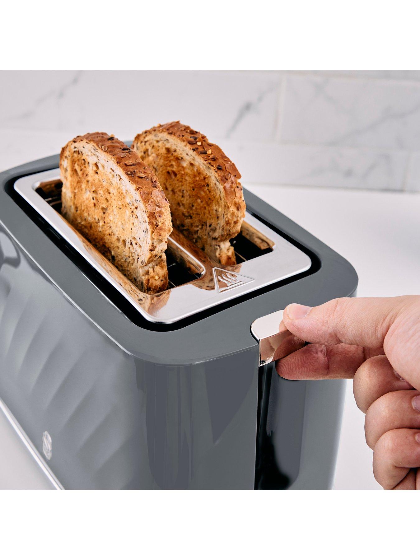 Image 5 of 7 of Swan Windsor Kitchen Set, 1.7L Fast Boil Kettle & 2 Slice Toaster - Grey