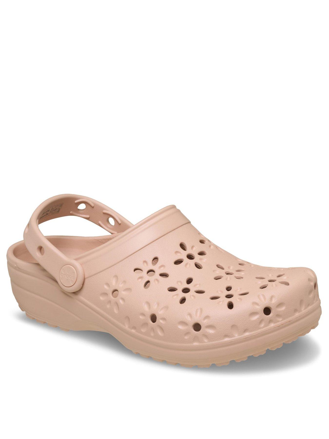 crocs-classic-floral-cut-out-clog-pink-caramelstillFront