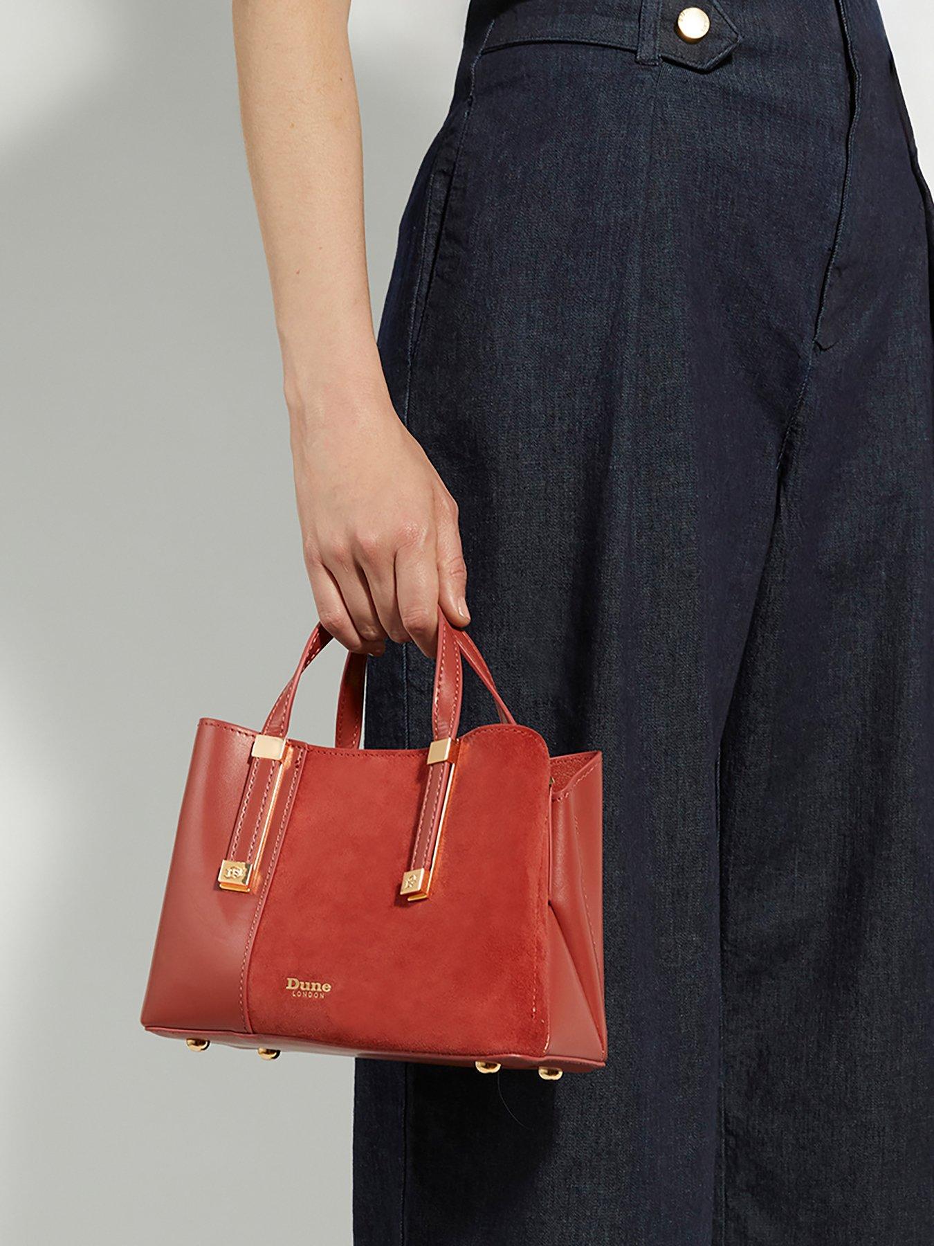 Dune London Dinkydorry P Textured Suede Tote Bag - Blush