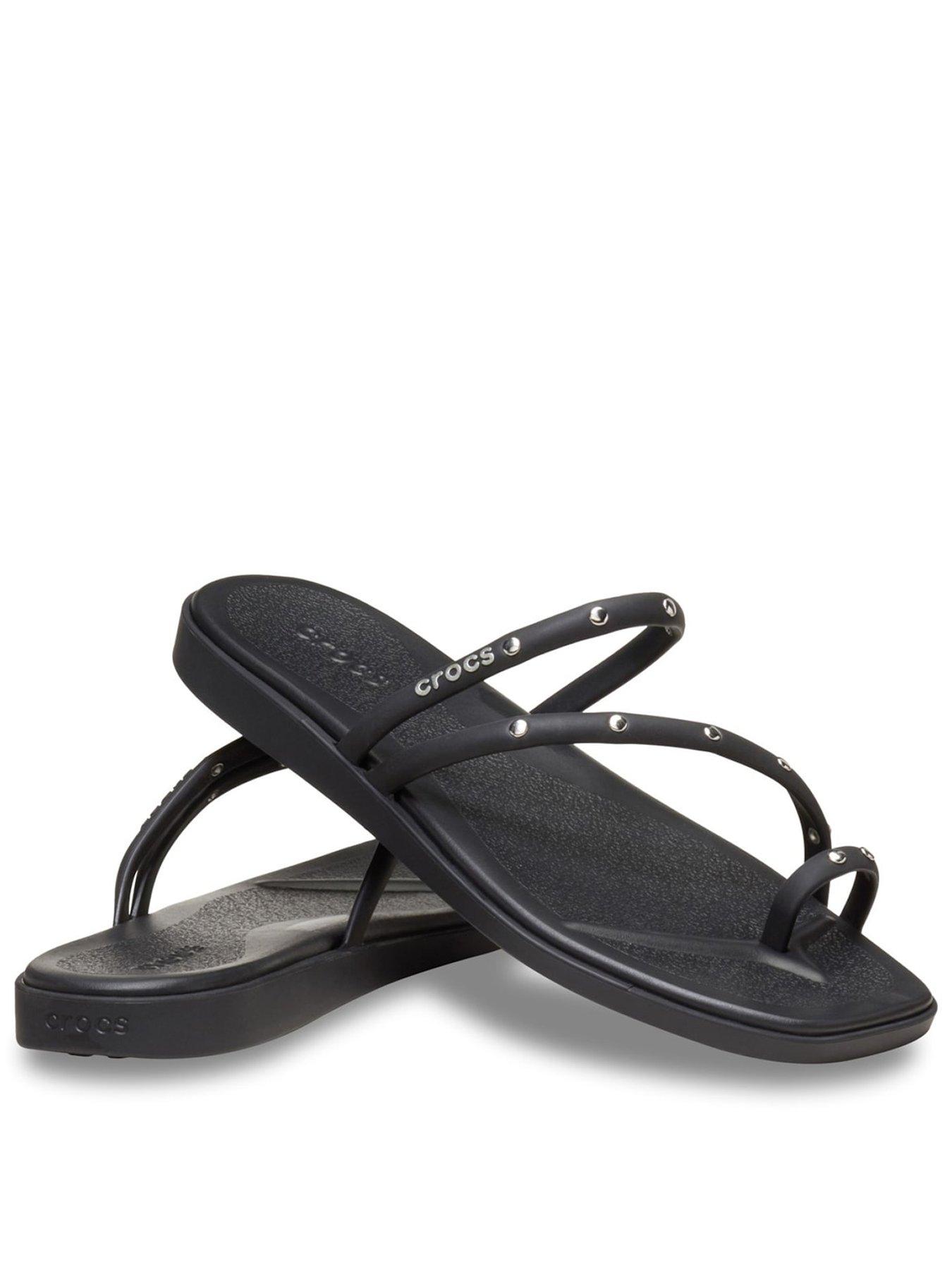 crocs-miami-toe-loop-sandal-black