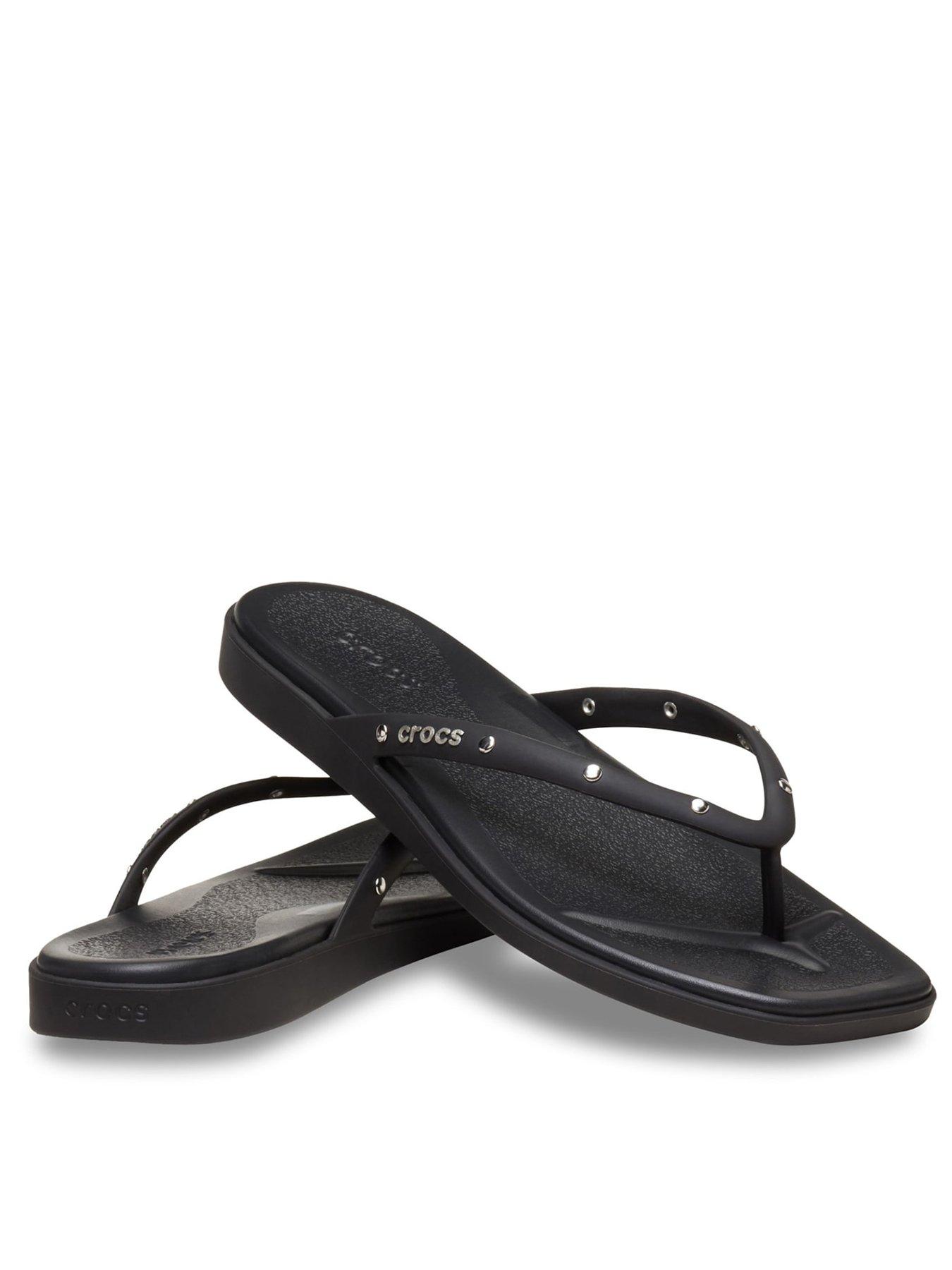 Crocs Miami Thong Flip Sandal - Black