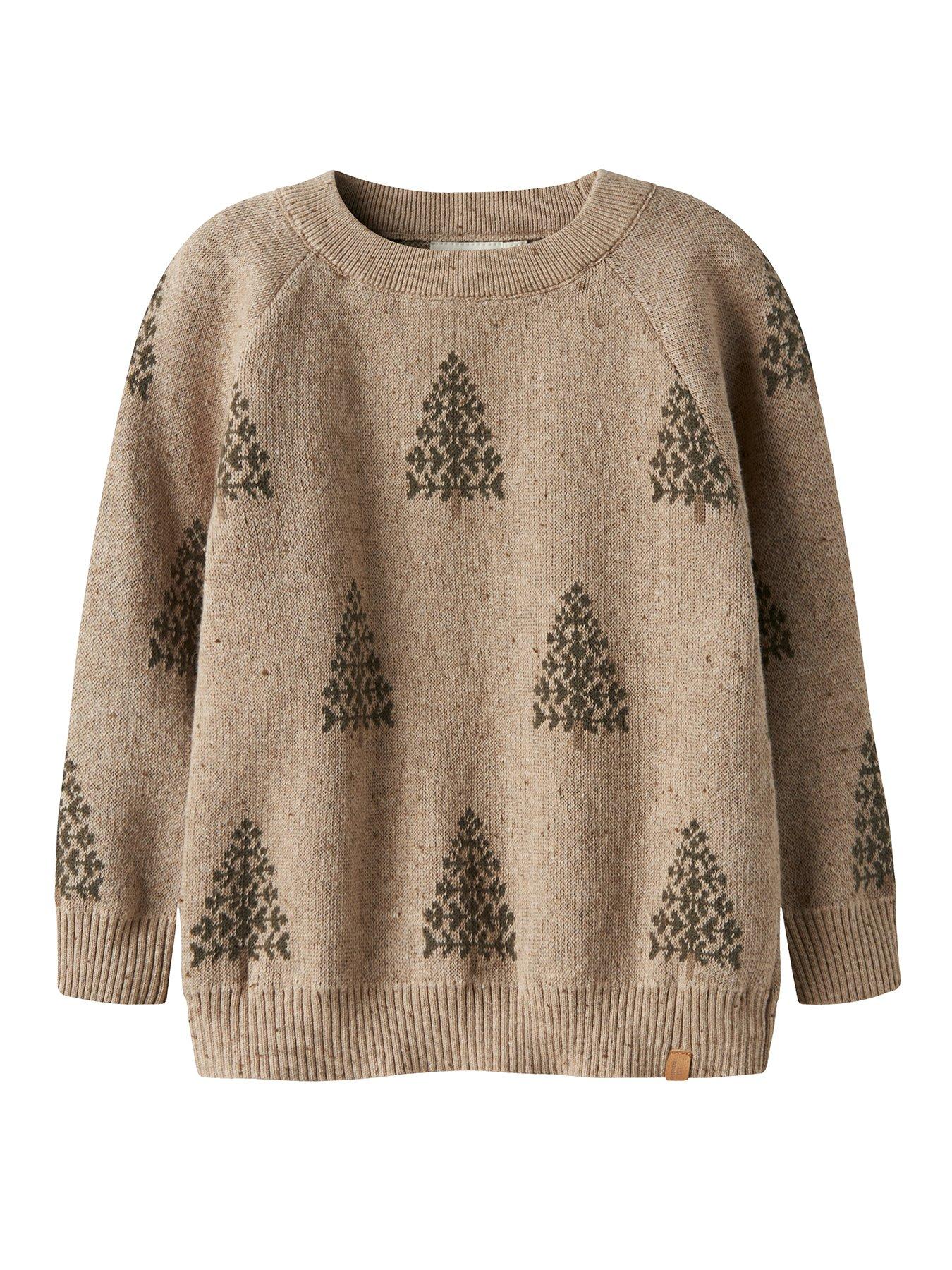 lil-atelier-mini-boys-christmas-tree-jumper-beigestillFront