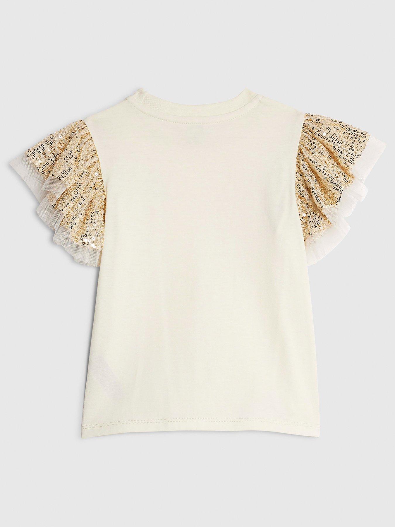 river-island-mini-girls-sequin-frill-t-shirt-creamback