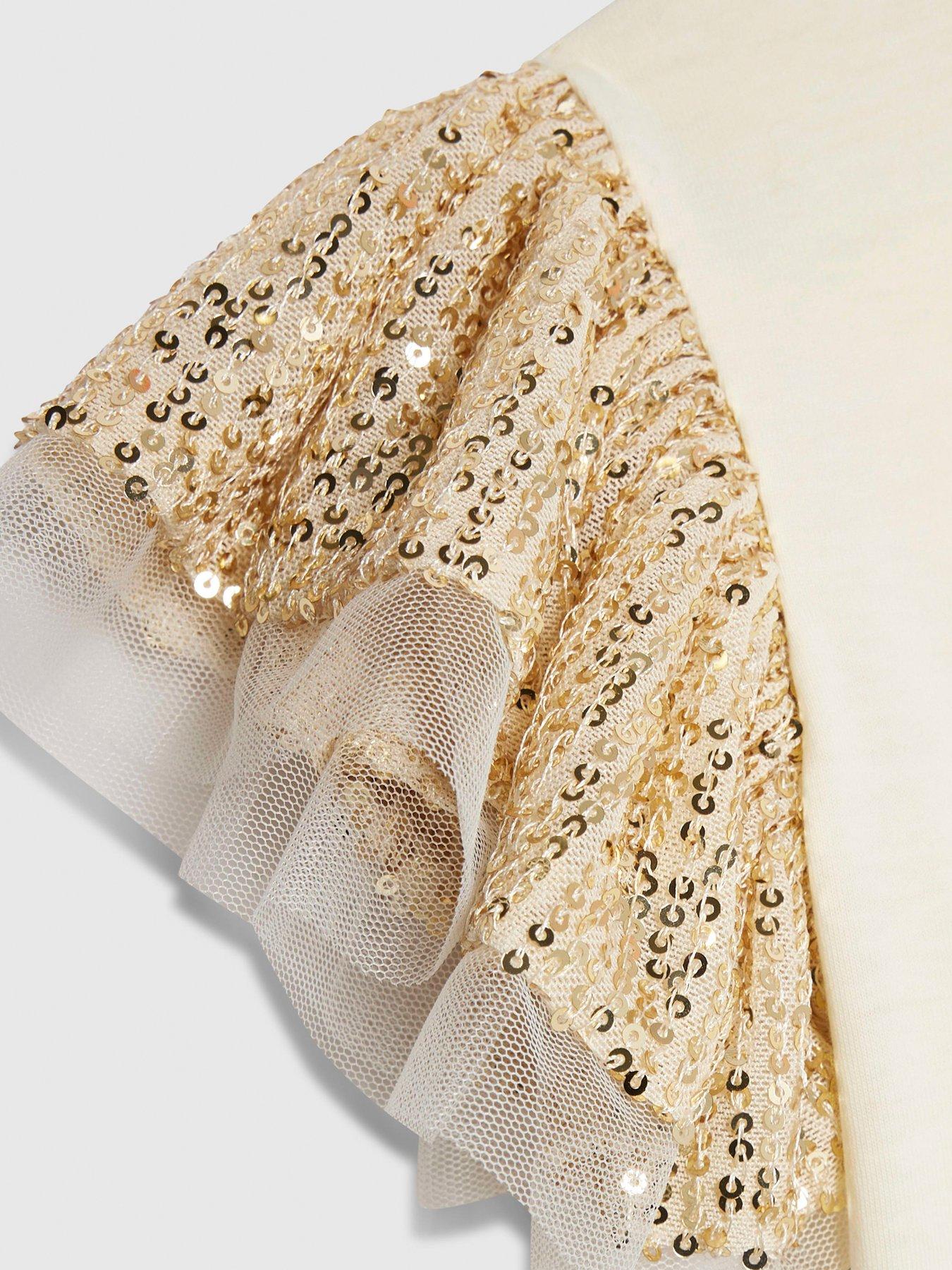 river-island-mini-girls-sequin-frill-t-shirt-creamdetail