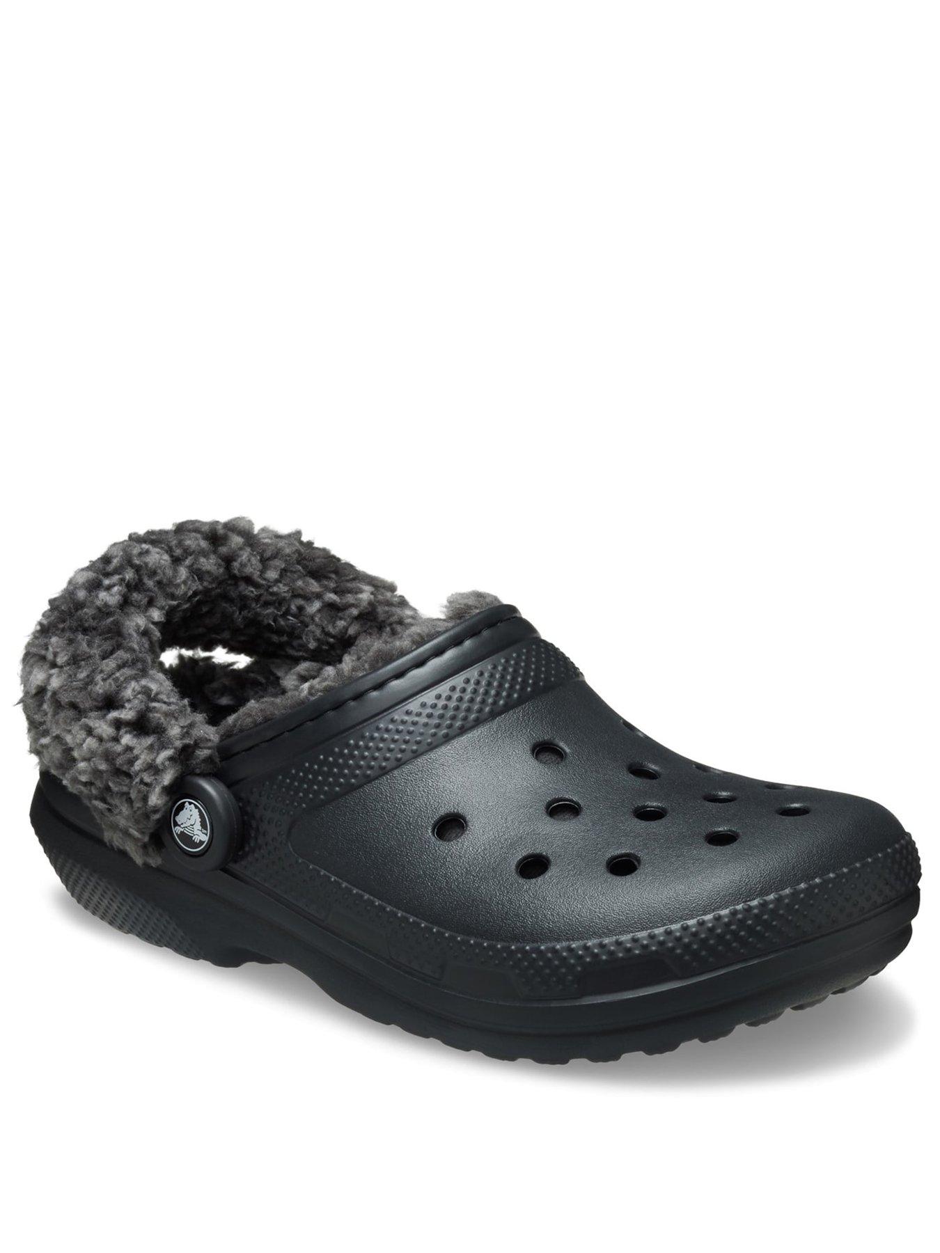 crocs-crocs-mens-classic-fleece-lined-clog-slipper--blackstillFront